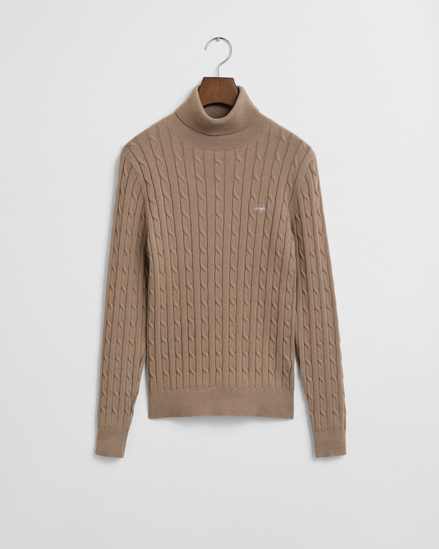 Gant Rollkragenpullover »STRETCH COTTON CABLE TURTLENECK«, mit Zopfmuster