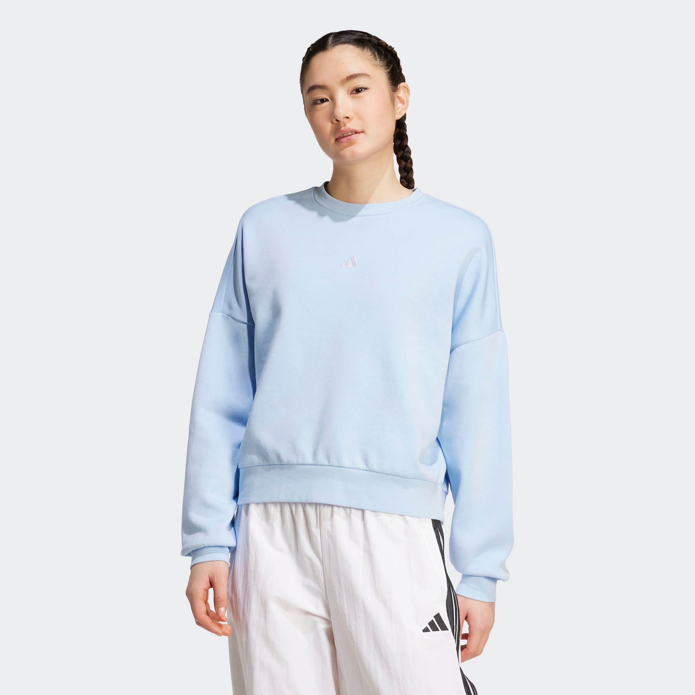 adidas Sportswear Sweatshirt "ESSENTIALS SMALL LOGO FEELCOMFY", mit flauschiger Innenseite