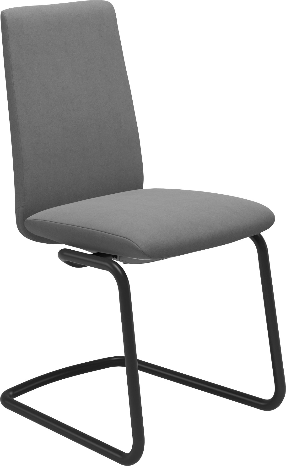 Stressless Polsterstuhl "Laurel", Microfaser DINAMICA, Low Back, Größe M, mit Beinen aus Stahl in Schwarz matt