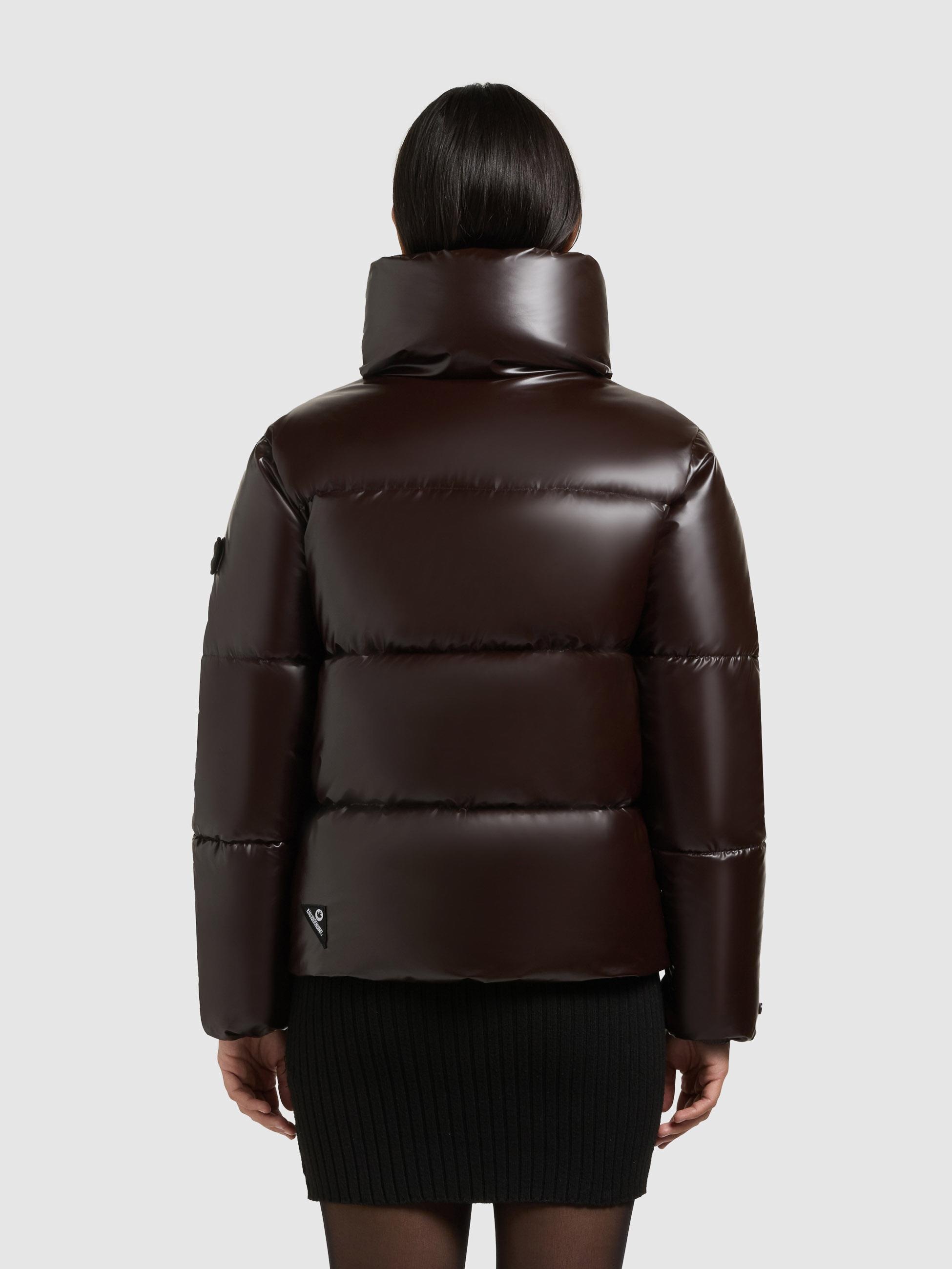 Thumbnail - khujo Winterjacke "Rinja2 Shiny" ohne Kapuze Schimmernde Winter Steppjacke mit doppeltem Kragen