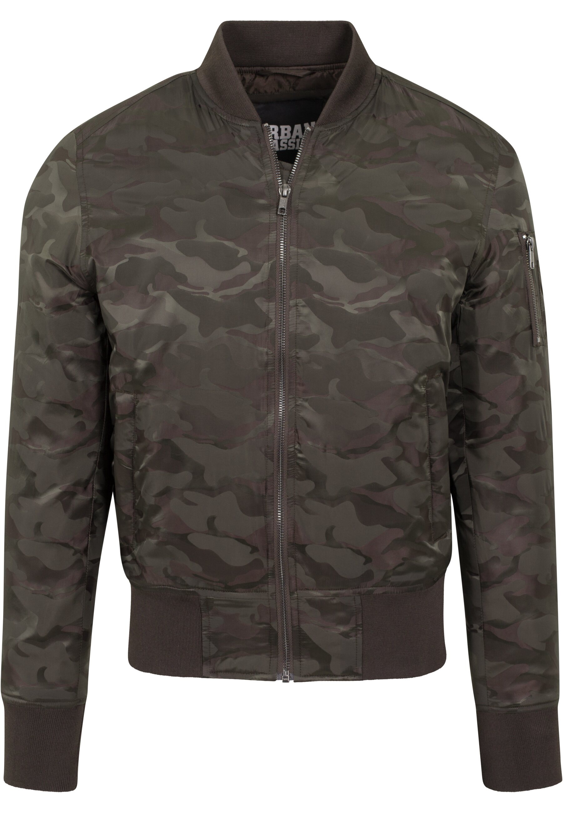 URBAN CLASSICS Bomberjacke "Urban Classics Herren Tonal Camo Bomber Jacket", (1 St.), ohne Kapuze