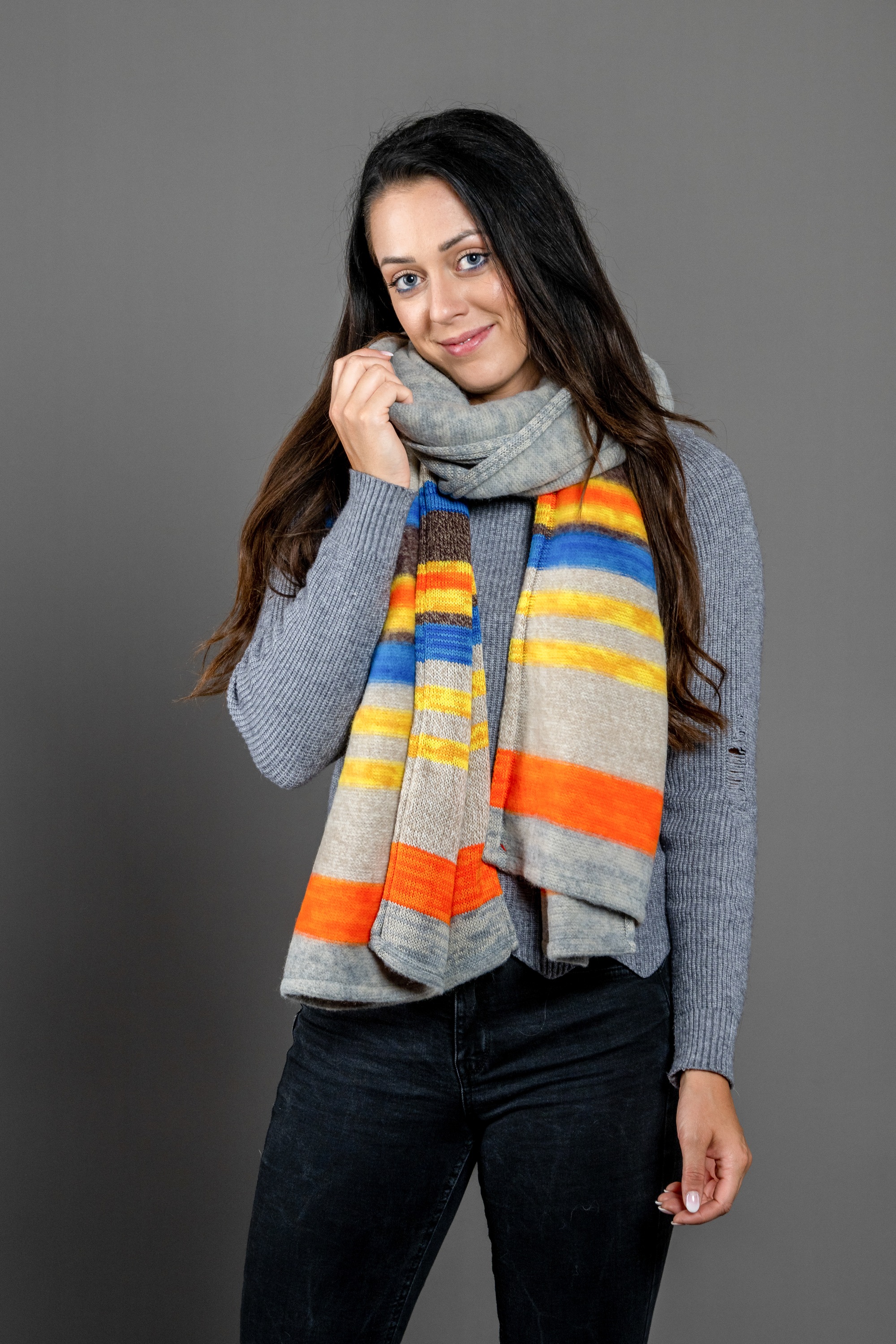 Thumbnail - COLLEZIONE ALESSANDRO Modeschal "Bea" 1 Stk. kuschelig weich in Steifenoptik