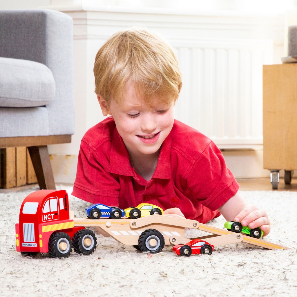 New Classic Toys® Spielzeug-LKW »Holzspielzeug, Auto-Transporter«