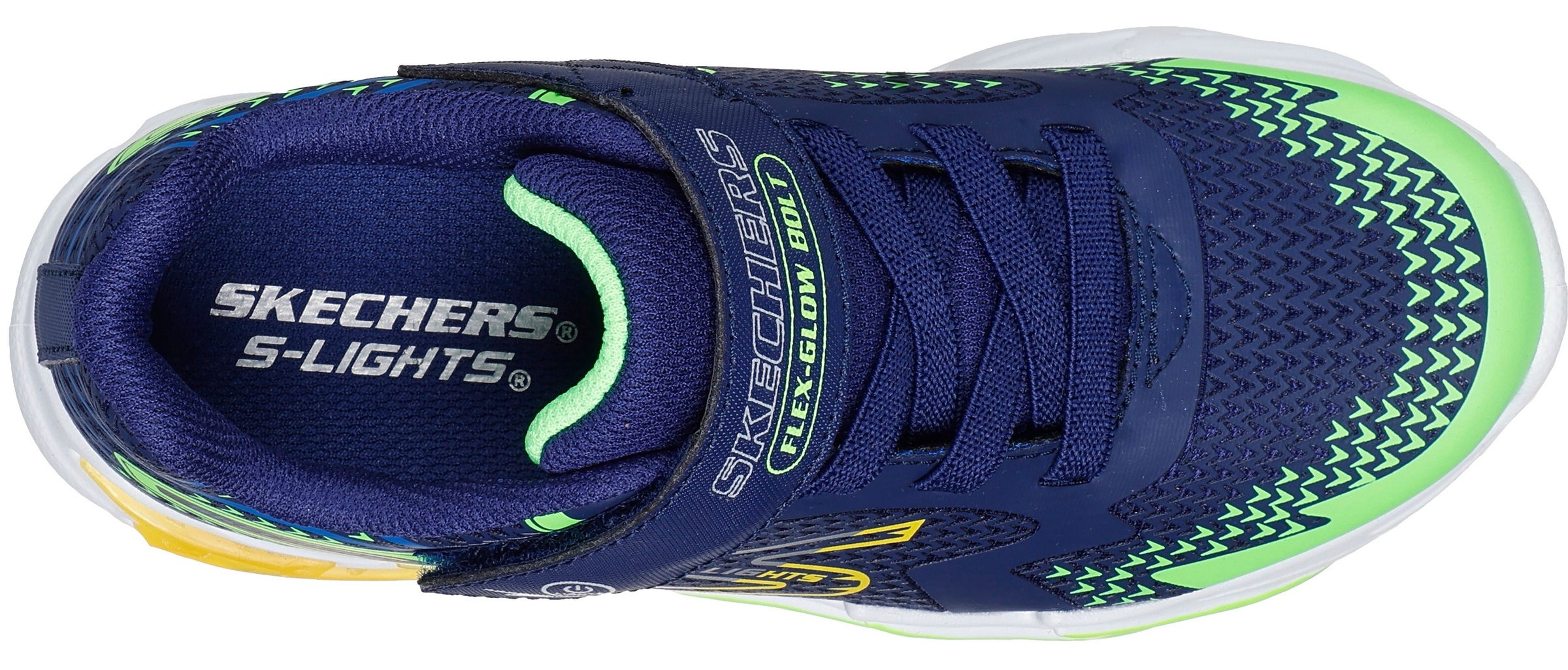 Skechers Slip-On Sneaker »FLEX-GLOW 3.0«  , Sneaker, Klettschuh, Kindergartenschuh mit auffälliger Sohle