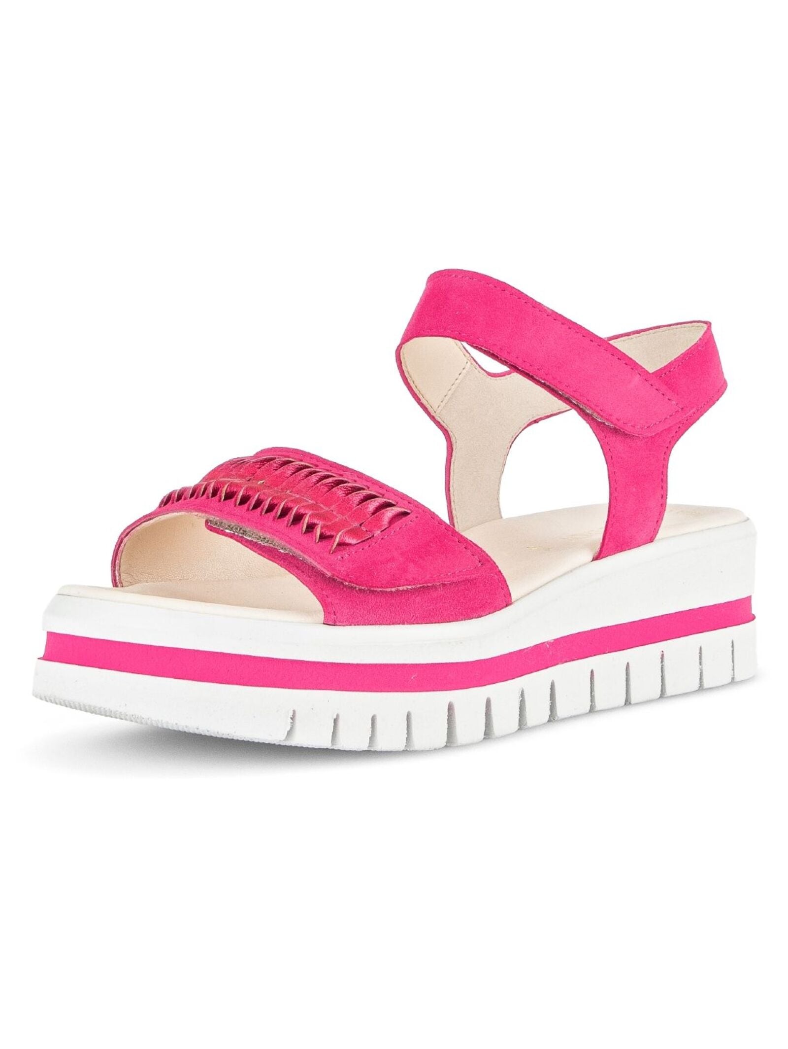 Gabor Keilsandalette "Gabor Sandalen Veloursleder/Textil" günstig online kaufen