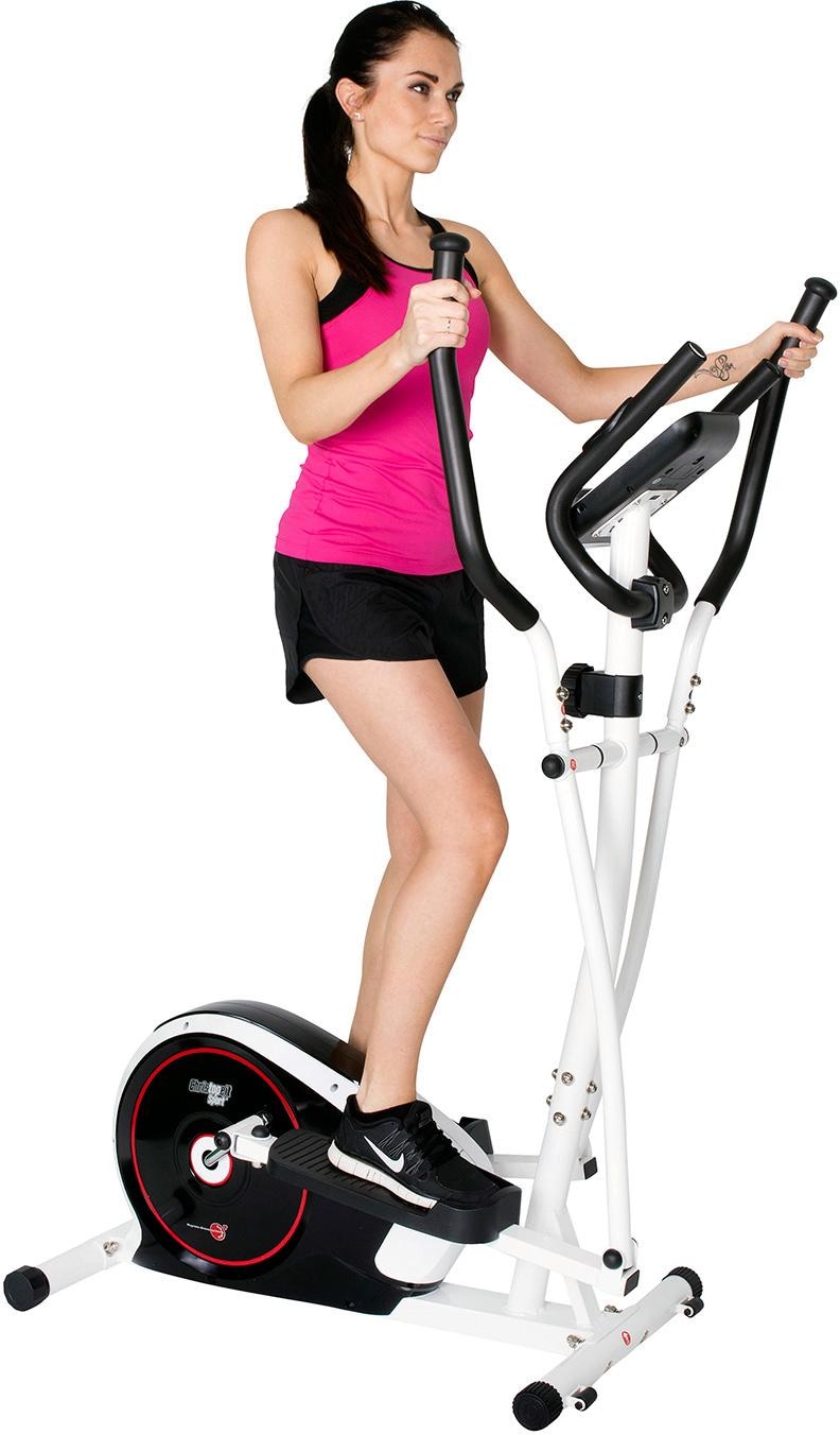 Christopeit Sport® Crosstrainer »CT 3«, Computer mit Tablet- und Smartphonehalterung