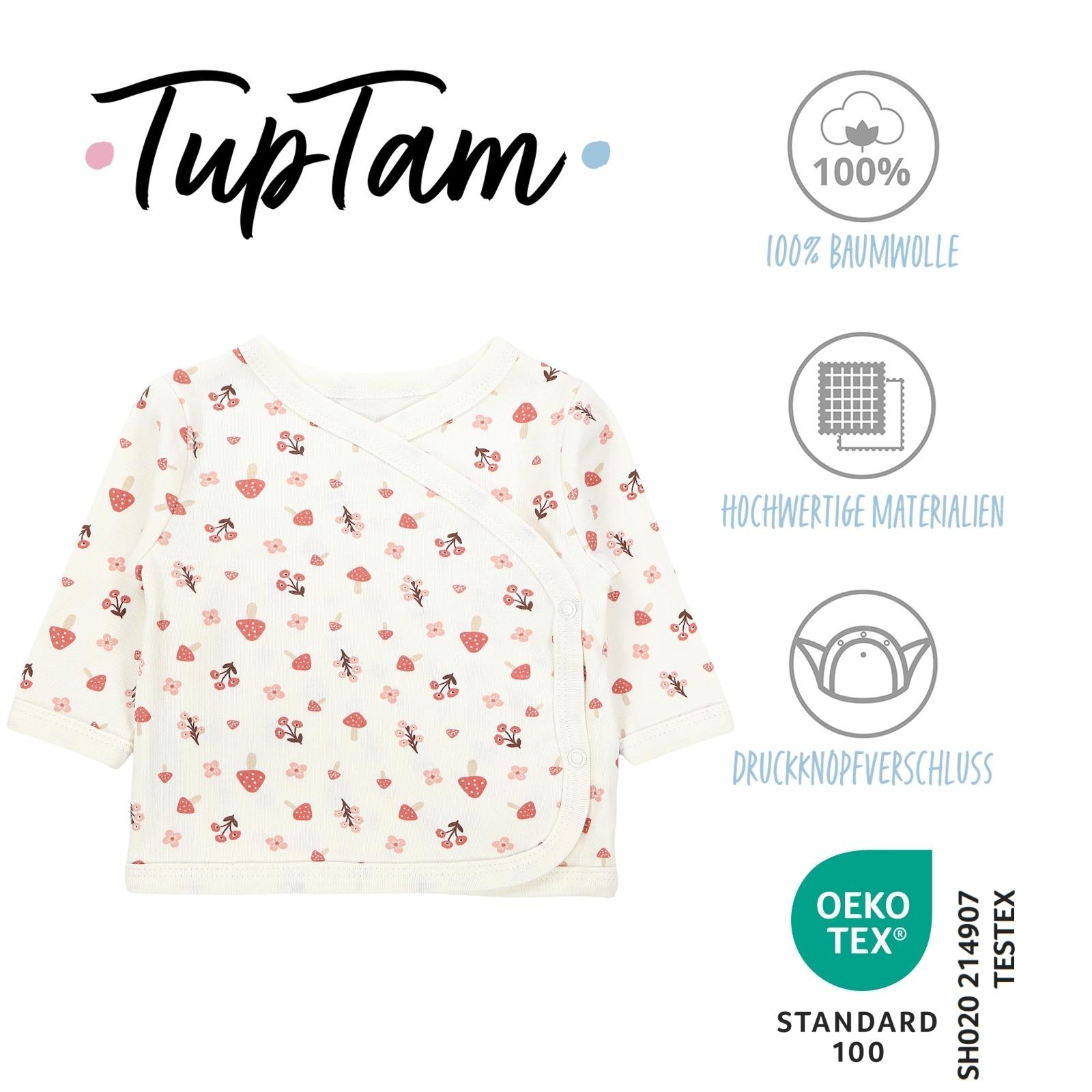 TupTam Wickelshirt »Wickelshirt Baby Mädchen Langarm Wickelshirt 5er Set«