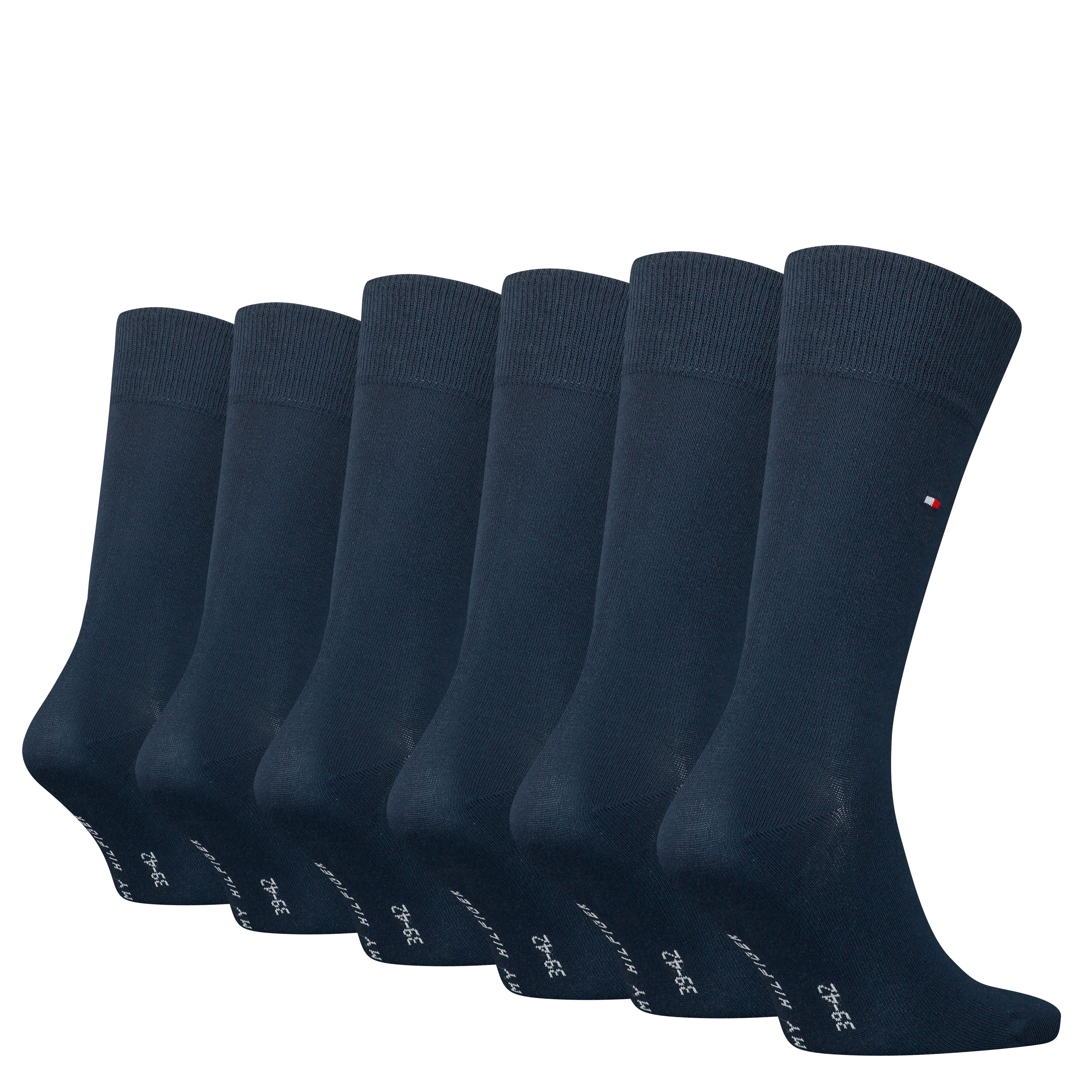 Thumbnail - Tommy Hilfiger Socken "TH MEN SOCK 6P ECOM" Packung, 6 Paar, 6 Stk. tlg. Gekämmte Baumwolle, atmungsaktiv, druckfreier B...