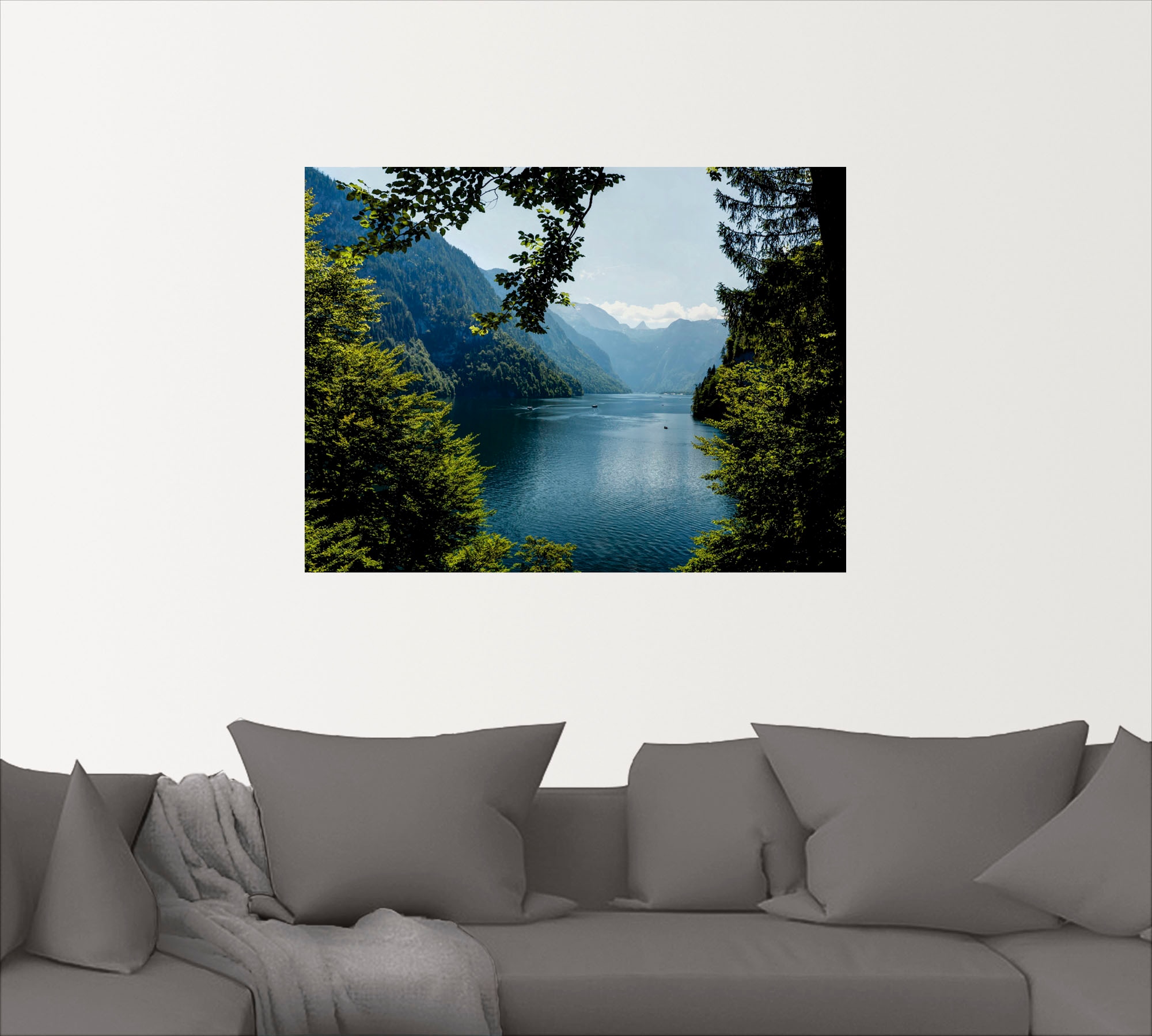 Artland Wandbild "Malerwinkel Königssee- Alpen", Berge, (1 St.), als Leinwa günstig online kaufen