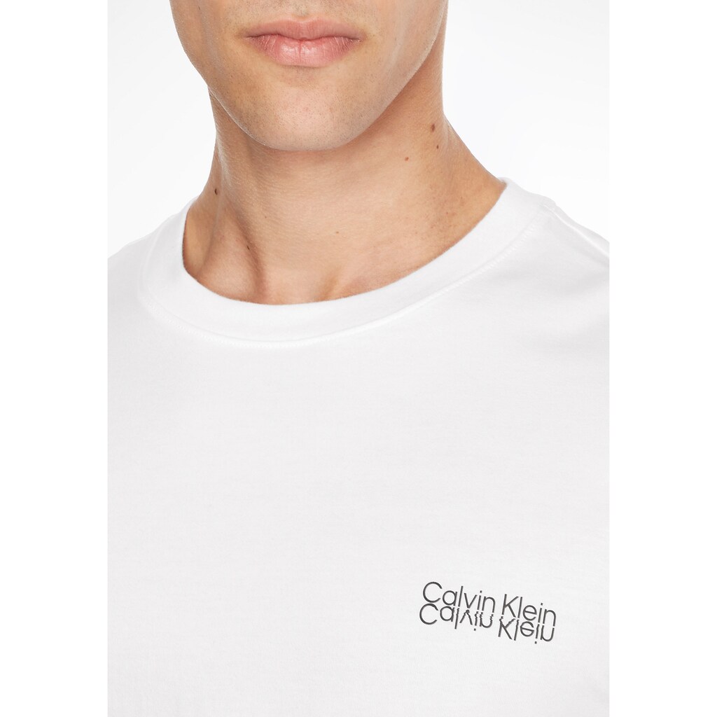 Calvin Klein Langarmshirt »MIRRORED LOGO«