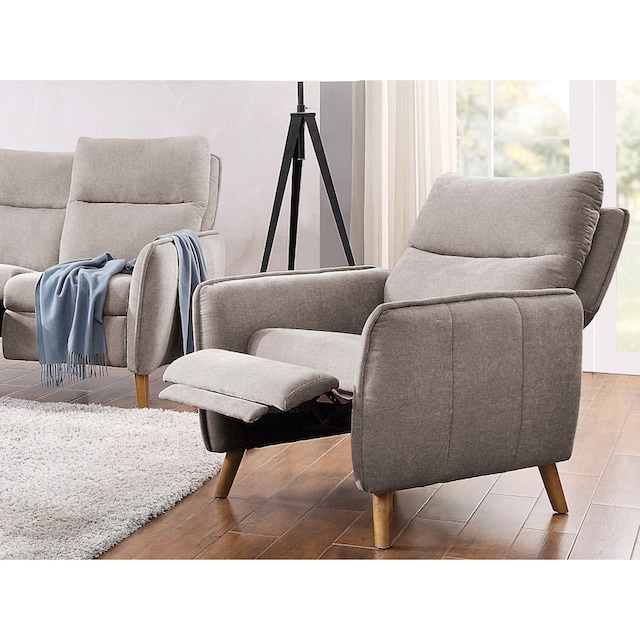 ATLANTIC home collection Sessel »Neo«, im skandinavischem Design mit  Relaxfunktion und Taschenfederkern | BAUR