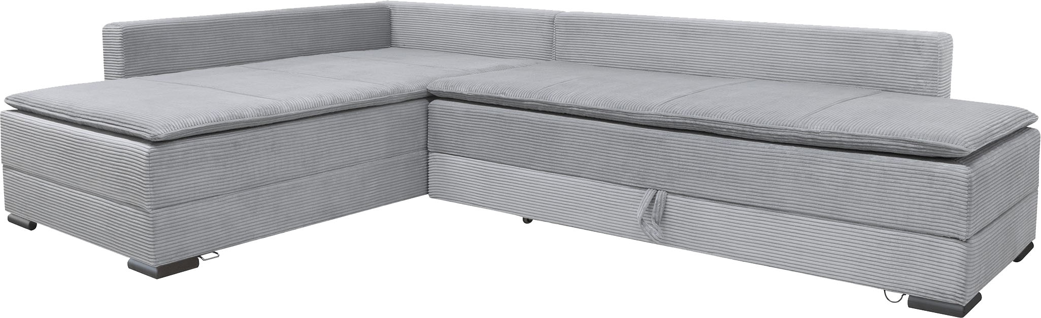 INOSIGN Ecksofa »Night & Day L-Form mit Dauer-Schlaffunktion, Cord-Bezug!«, inklusive Bettfunktion und Bettkasten
