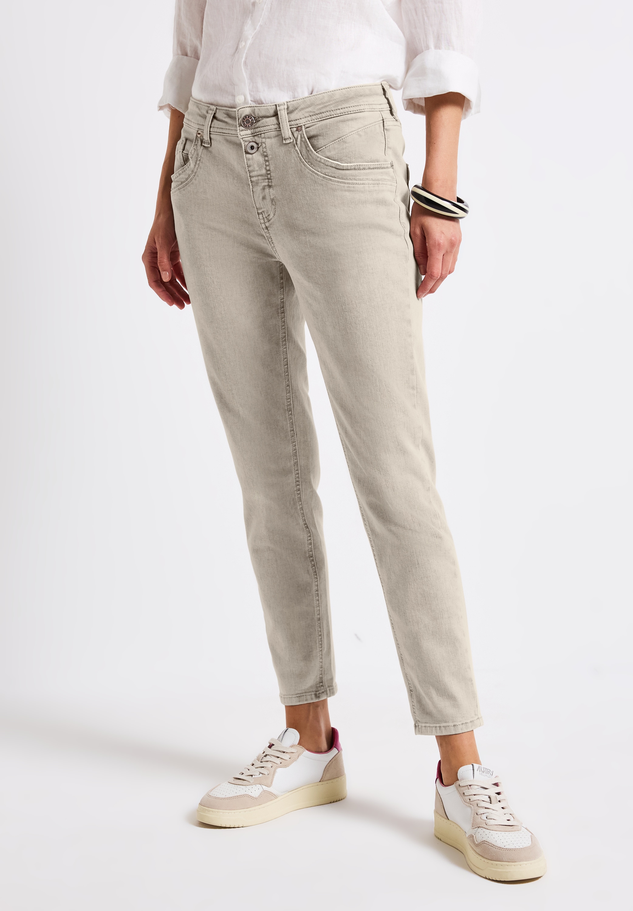 STREET ONE Loose-fit-Jeans, Middle Waist
