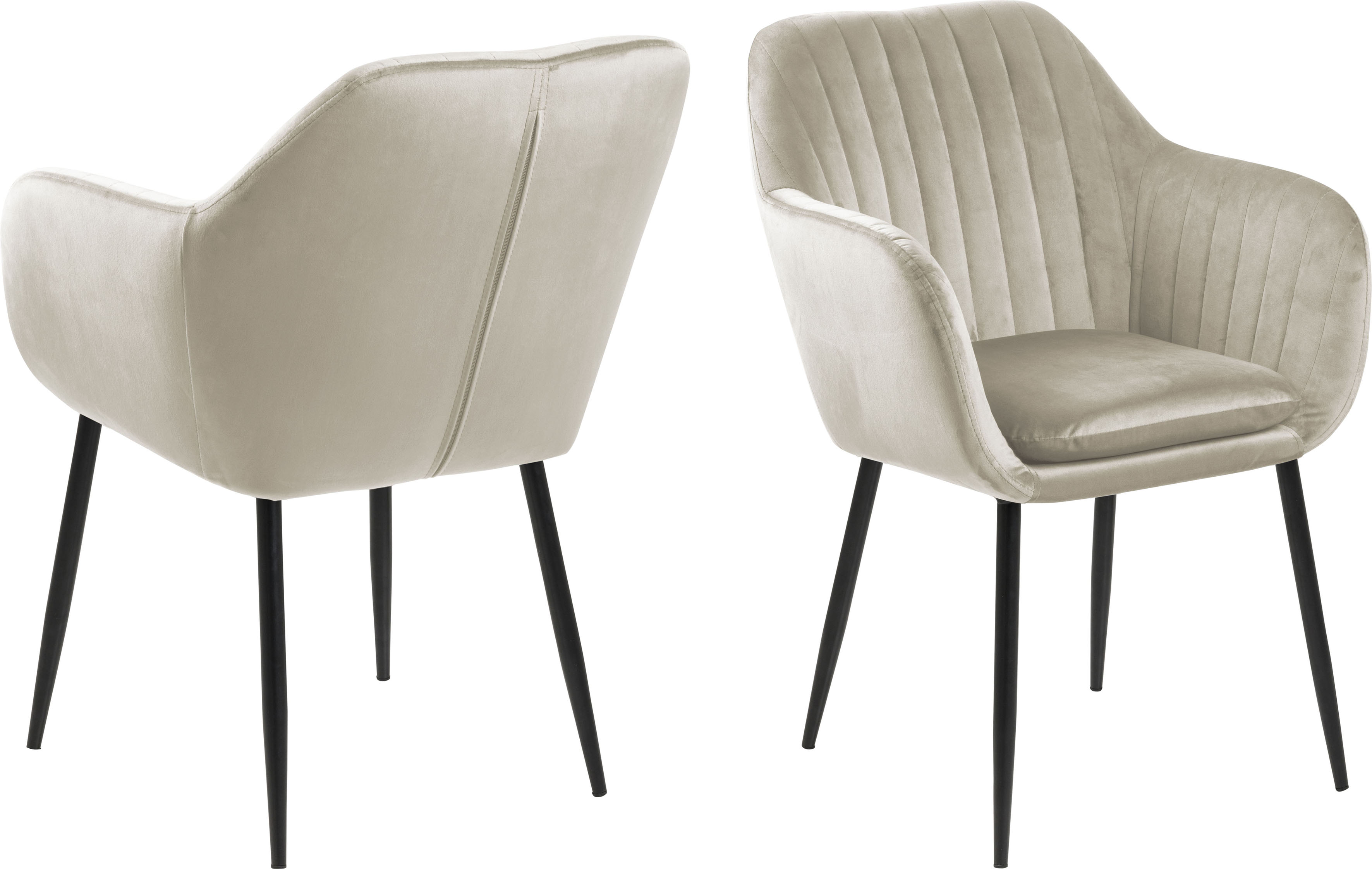 ACTONA GROUP Esszimmerstuhl »Joanna«, 1 St., Samtvelours, pflegeleichter Samtvelours...