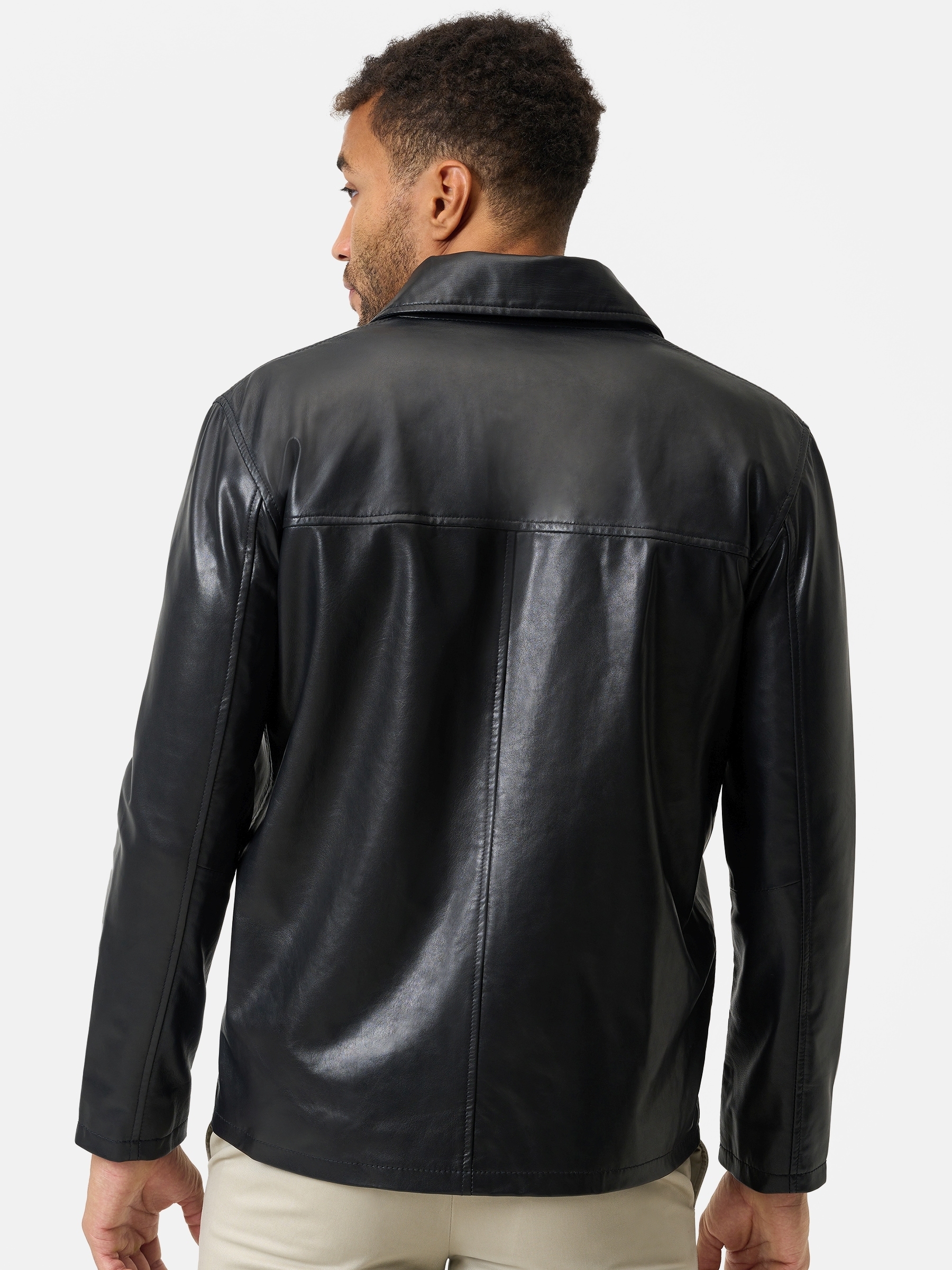 RICANO Lederjacke »Lederjacke Massimo« ohne Kapuze Handgefertigt aus echtem Leder