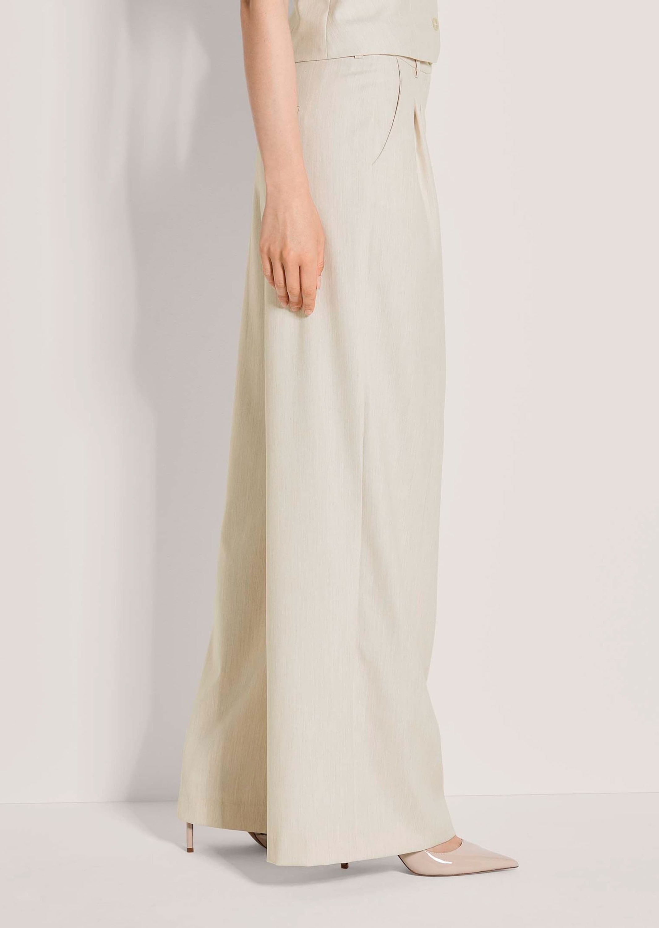 MADELEINE Stoffhose »Palazzohose Bundfaltenhose mit weitem Bein«