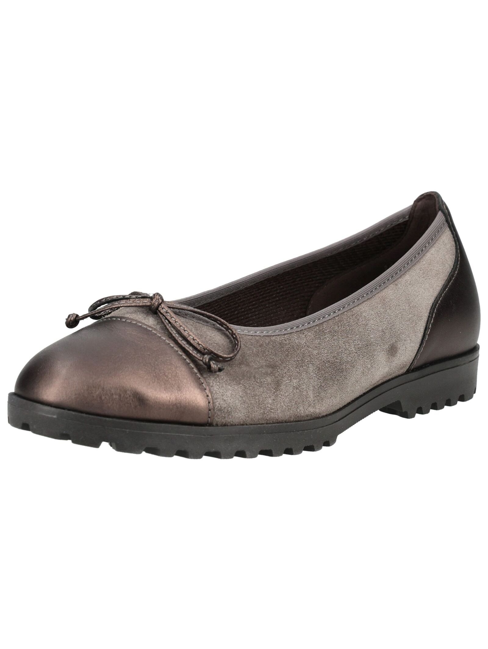 GABOR Damen Ballerina "Gabor Ballerinas Leder", Gr. 43taupe, Leder, Schuhe