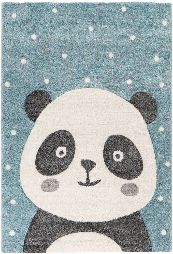 Arte Espina Kinderteppich »Amigo 522«, rechteckig, 15 mm Höhe, Panda Bär Motiv