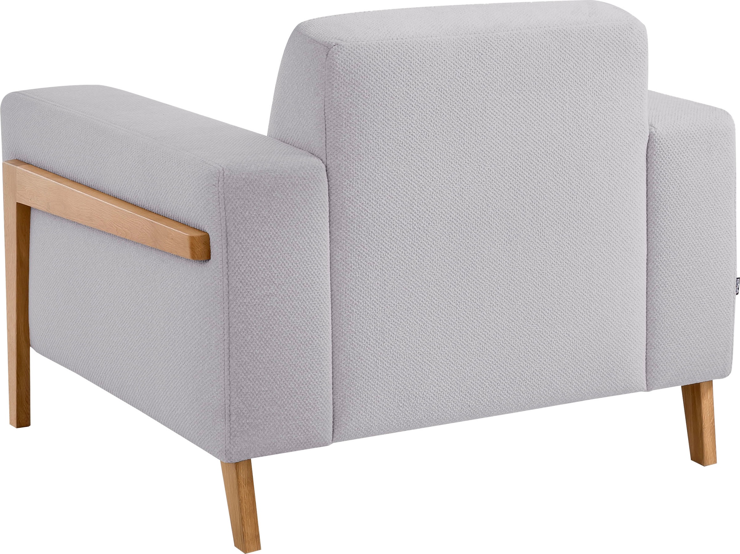 exxpo - sofa fashion Sessel »Starr, Loungesessel«, im Scandinavian Design, mit Massive Holzfüße, frei im Raum stellbar