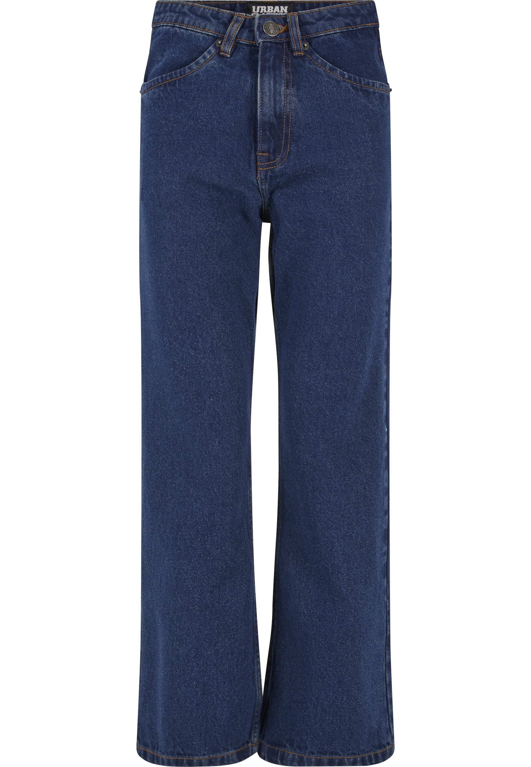 URBAN CLASSICS Bequeme Jeans »Urban Classics Damen Ladies Cropped Straight Leg Denim Pants«