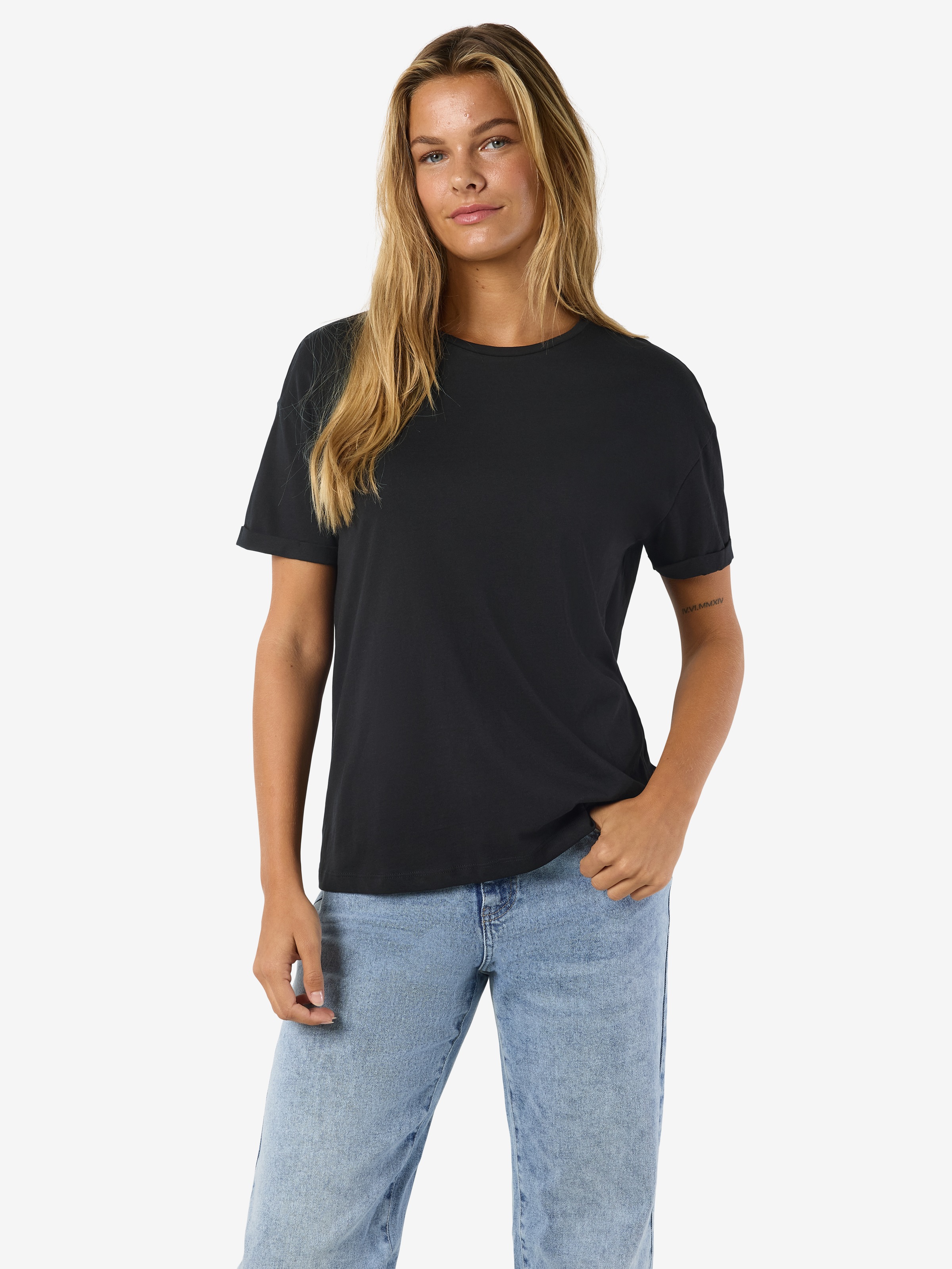 Noisy may Kurzarmshirt "NMBRANDY S/S TOP NOOS" Baumwolle, regular fit günstig online kaufen
