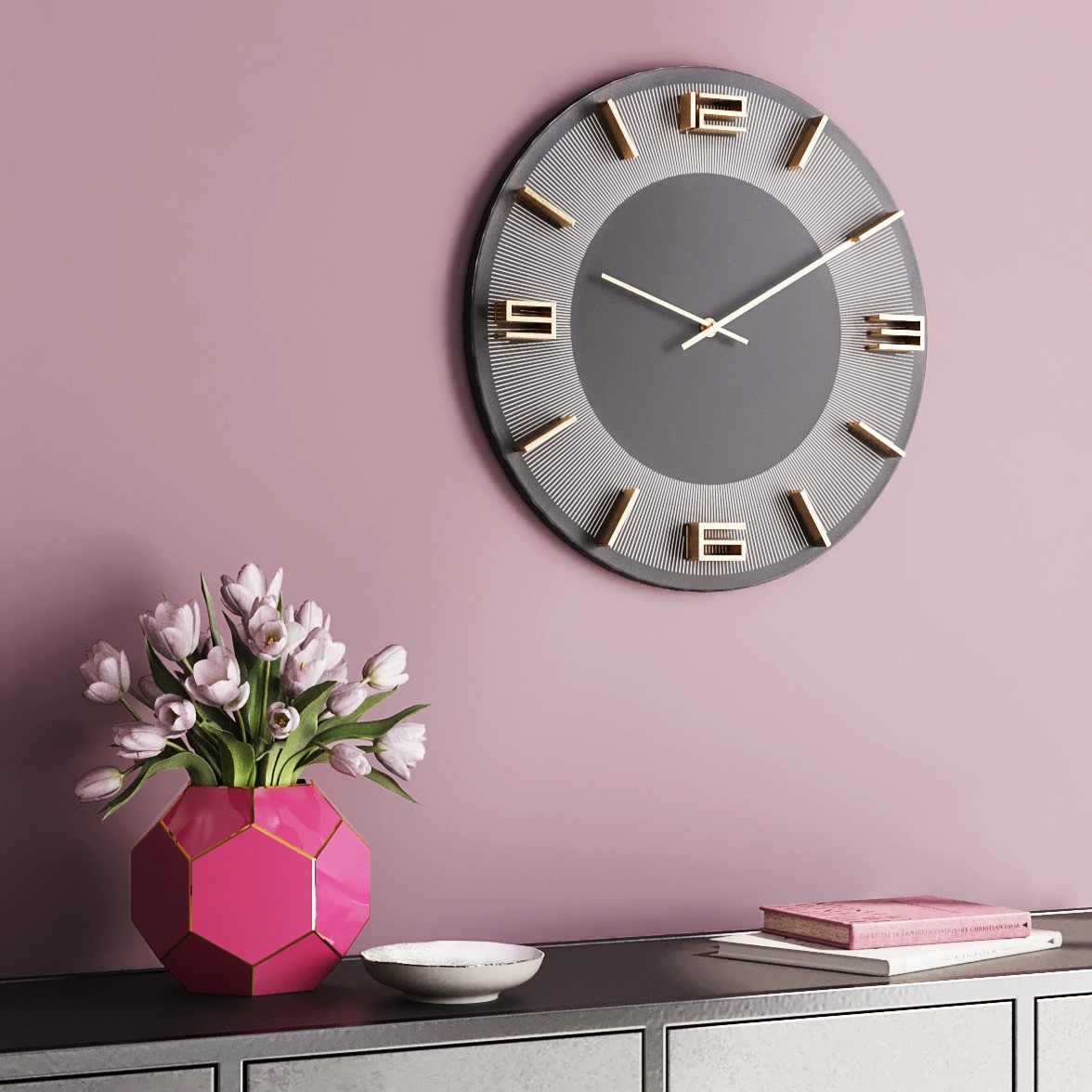 Kare Design Wanduhr »Leonardo Ø49cm« in verschiedenen Farben