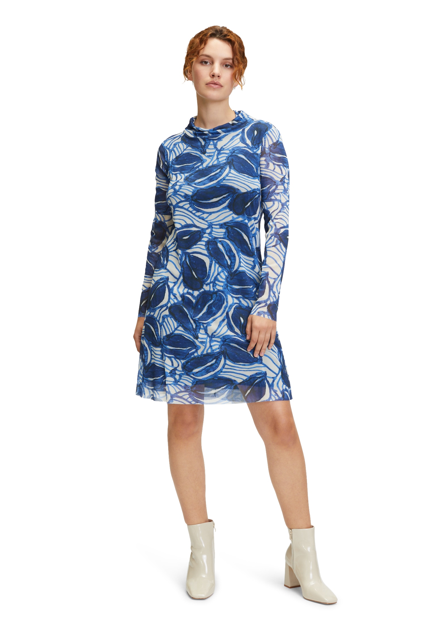Cartoon Druckkleid »Cartoon Casual-Kleid mit Stehkragen«, Muster