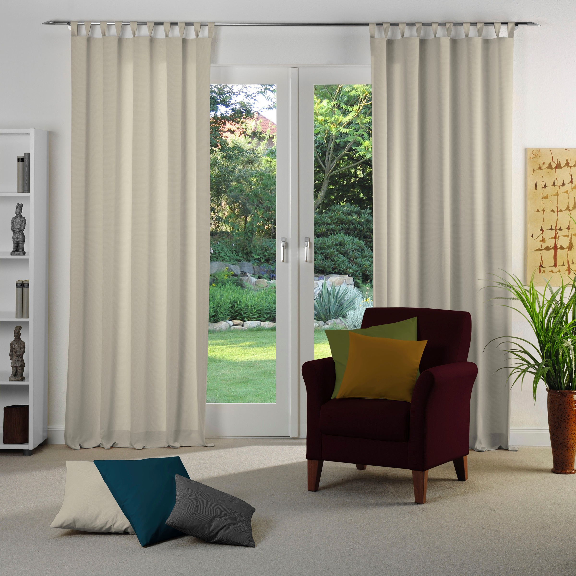 Adam Vorhang "Uni Collection" Schlaufen 1 Stk. tlg. Blickdichter aus 100% B günstig online kaufen