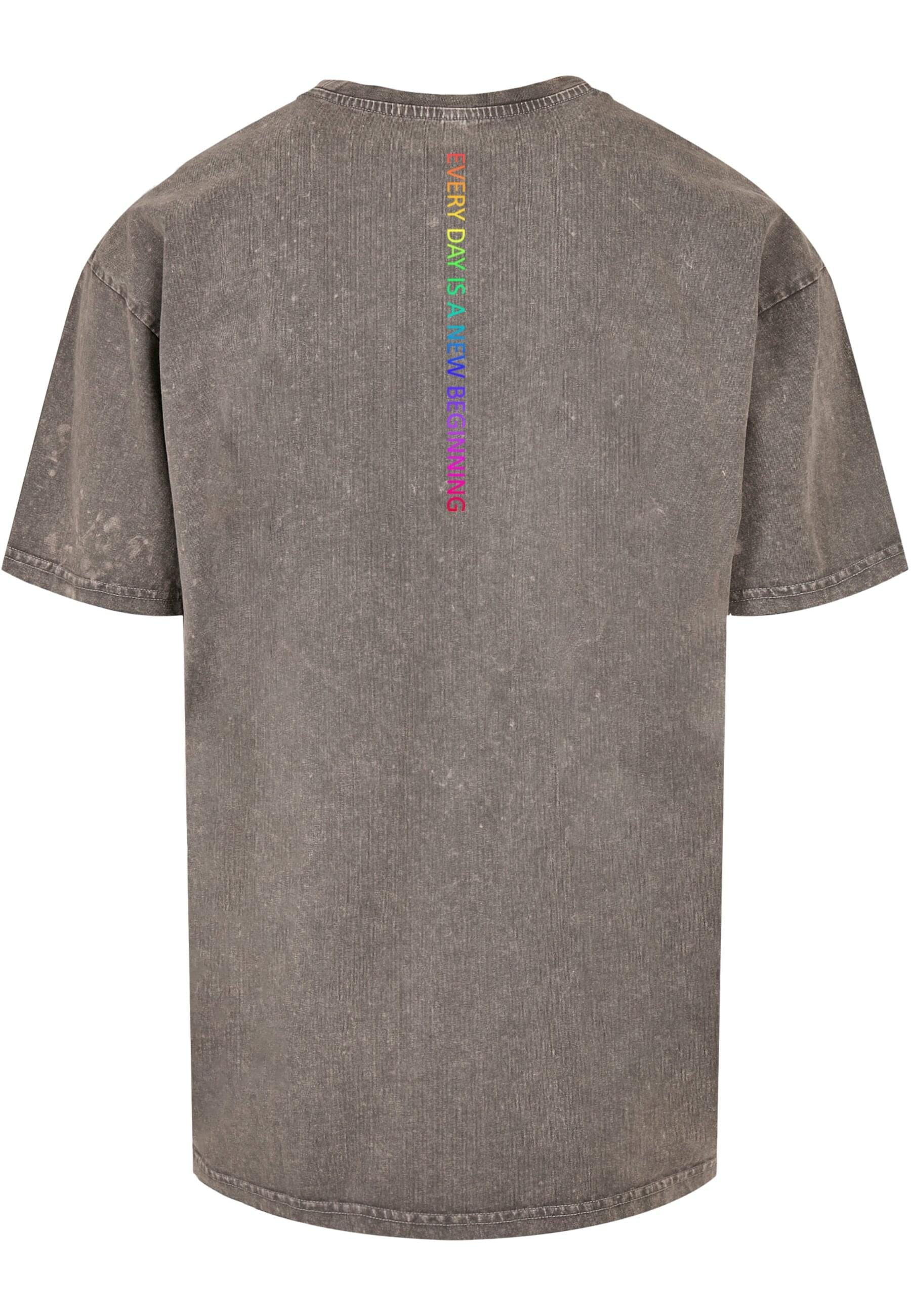 Merchcode T-Shirt "Merchcode Herren Hope Rainbow Acid Washed Heavy Oversize günstig online kaufen