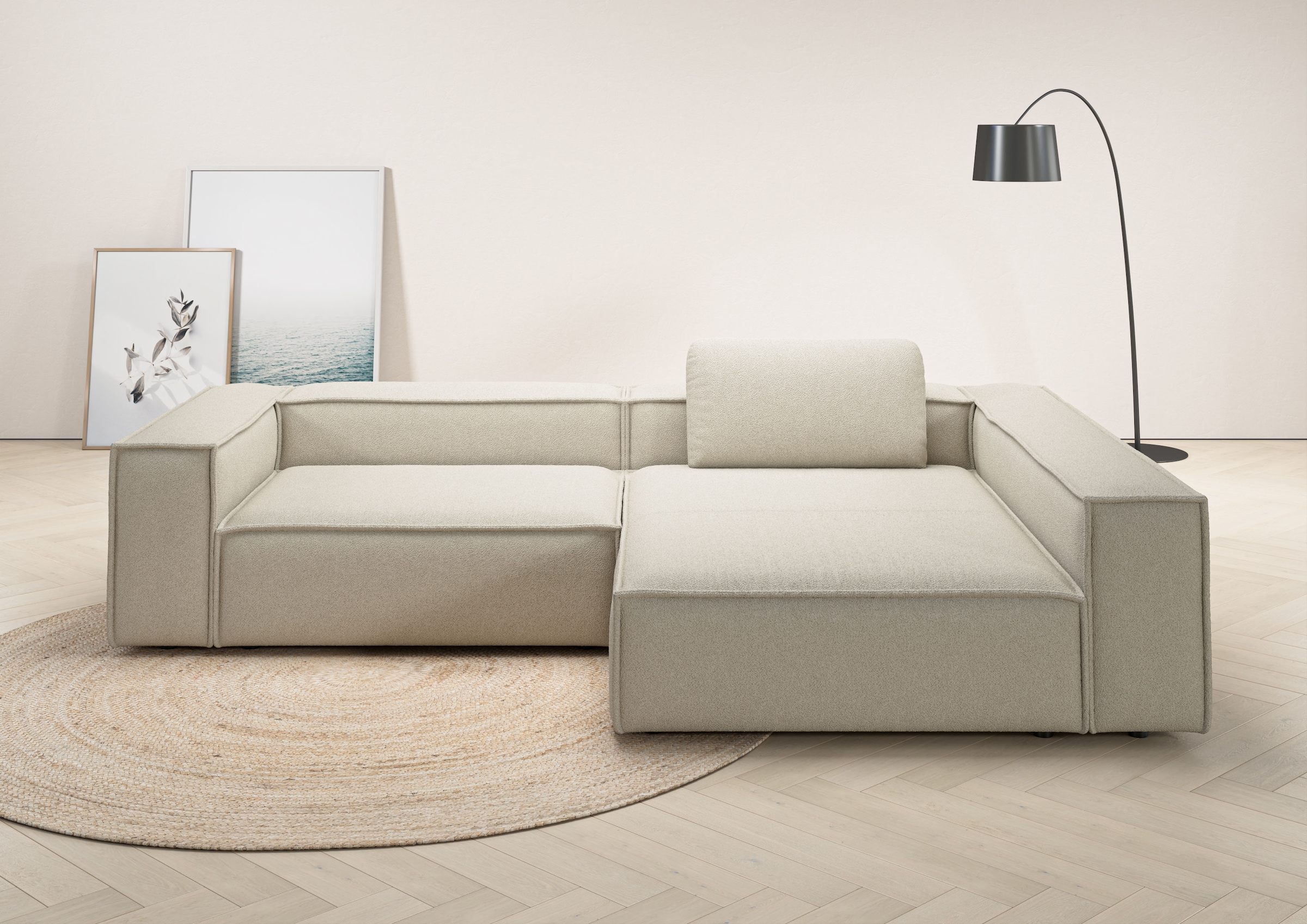 Places of Style Ecksofa "Watertown, moderne XXL L-Form, 306 cm breit", Komf günstig online kaufen