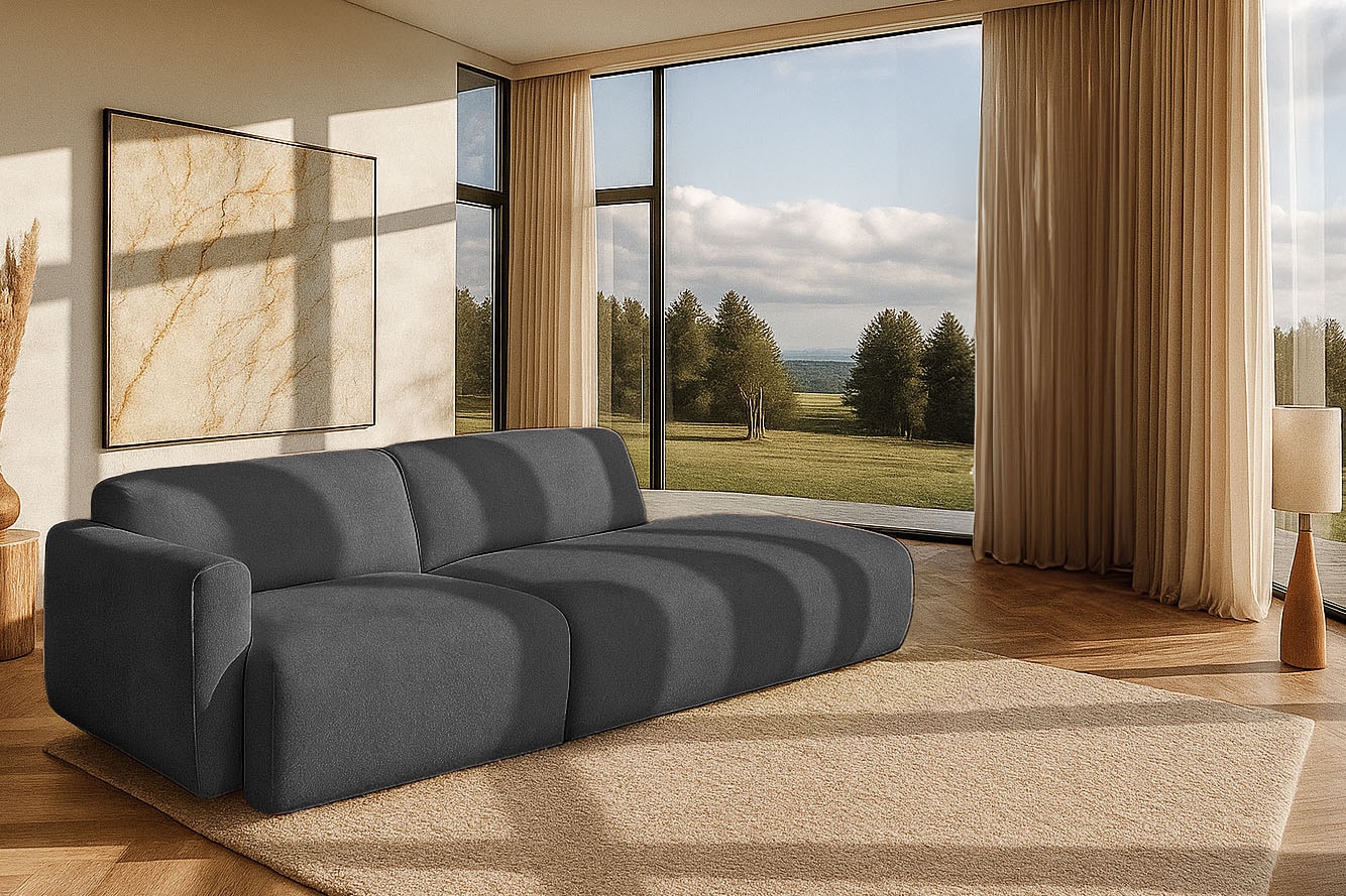 OTTO home 2-Sitzer "Myrland Kompaktsofa" Breite 263 cm, Chenille, Easy Clean Stoff, mit Kaltschaum