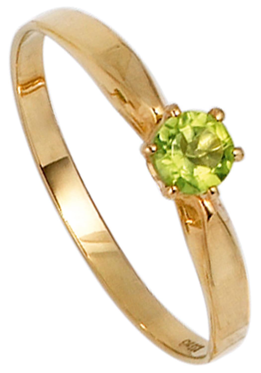 JOBO Goldring, 585 Gold mit Peridot