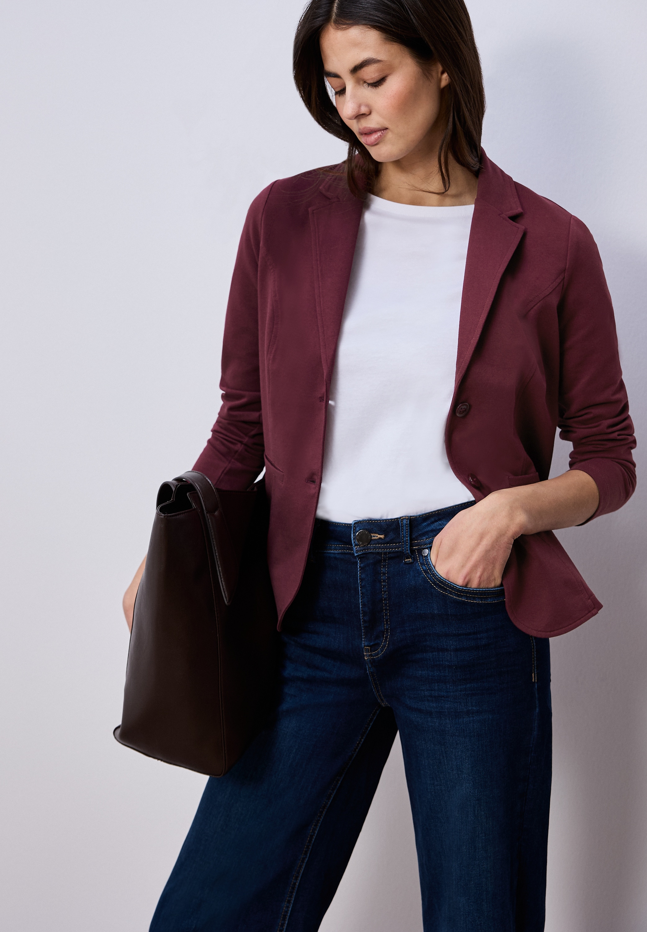 STREET ONE Sweatblazer im soften Baumwoll-Mix
