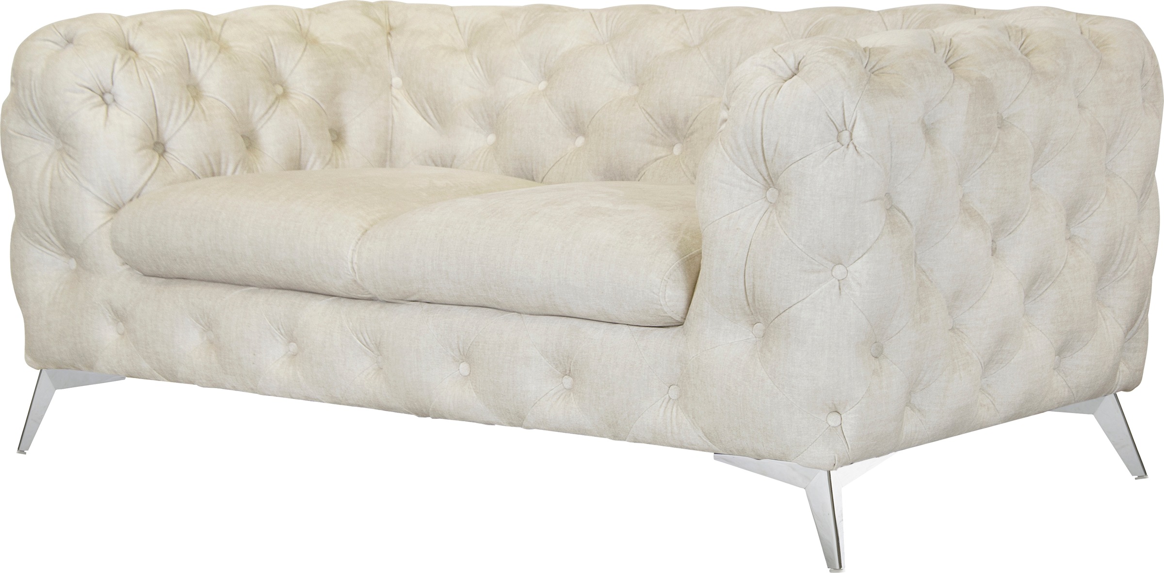 Leonique Chesterfield-Sofa »Glynis«, aufwändige Knopfheftung, moderne Chesterfield Optik, Fußfarbe wählbar