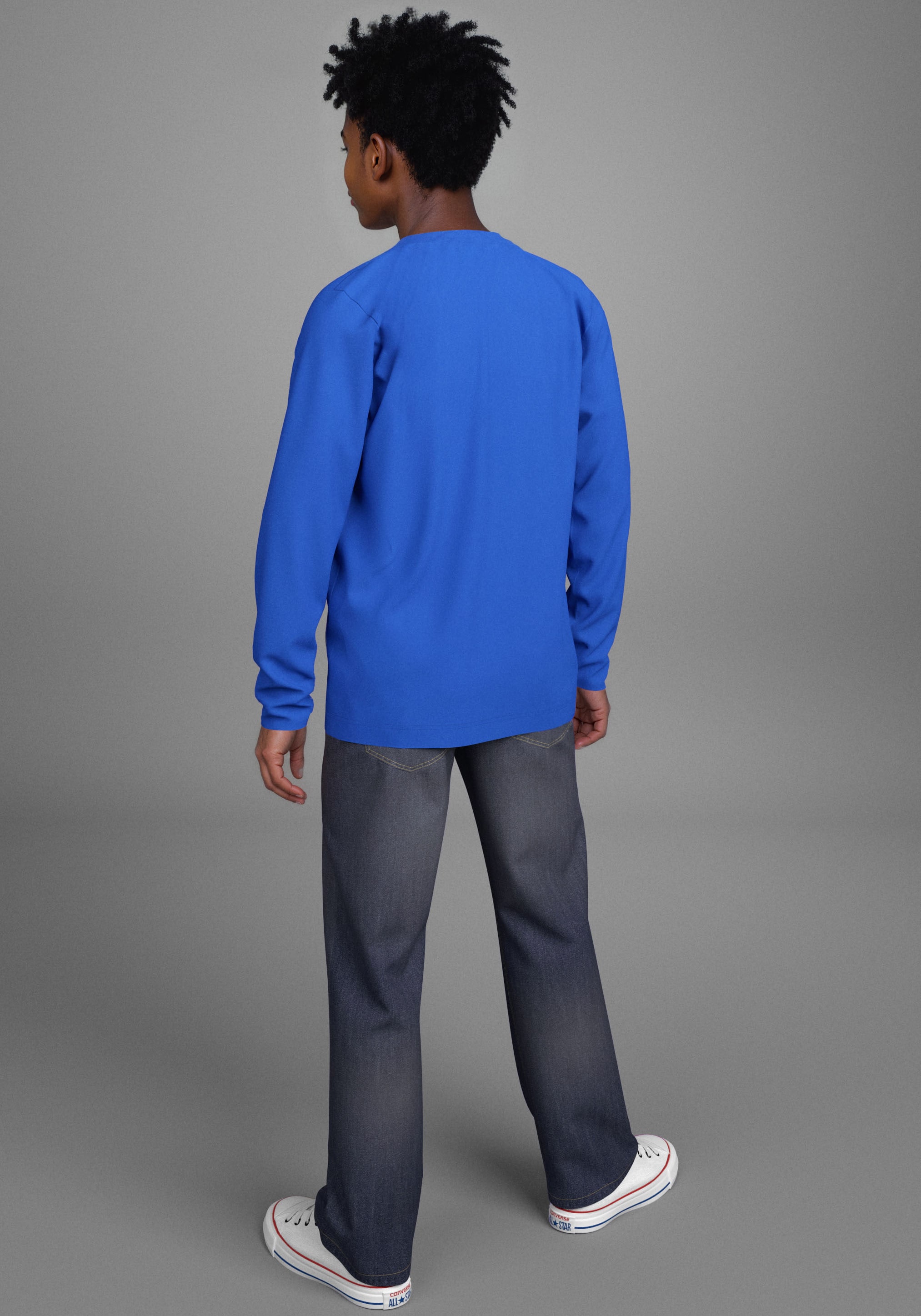 KIDSWORLD Langarmshirt »CRINGE«, Sprücheshirt, immer einen lässigen Spruch