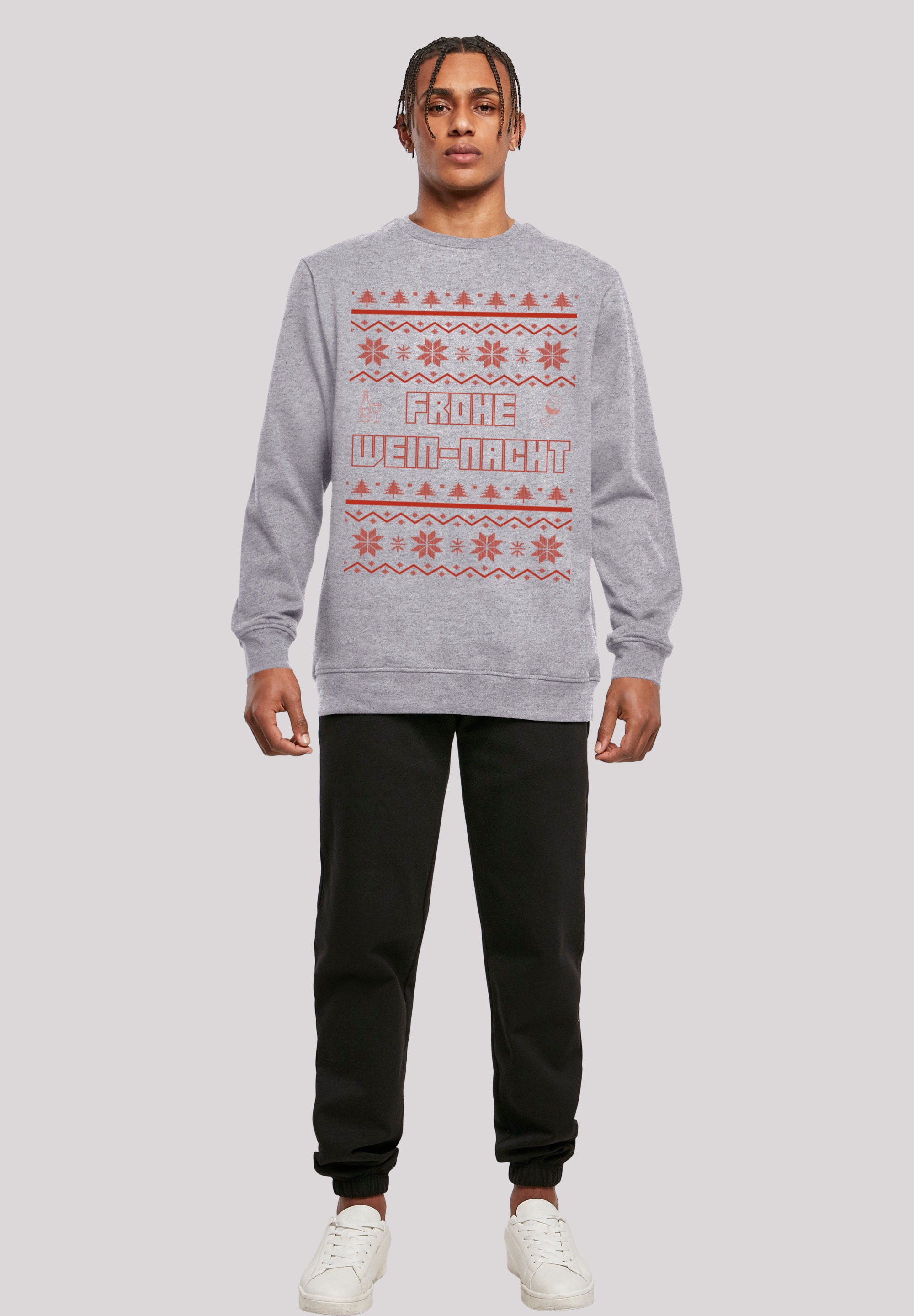 F4NT4STIC Kapuzenpullover »Frohe Wein-Nacht«, Print
