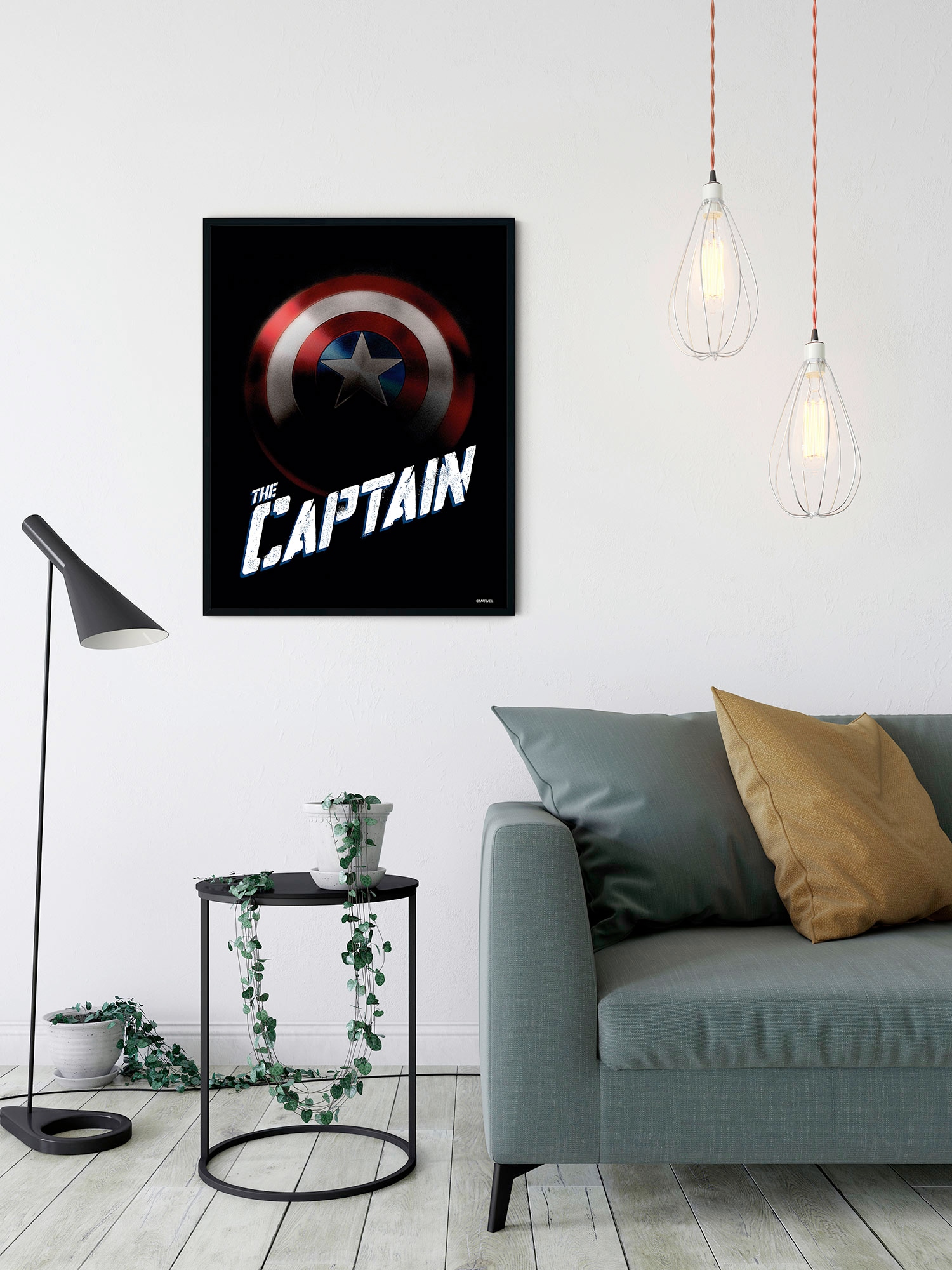 Komar Wandbild »Avengers The Captain«, (1 St.), Kinderzimmer, Schlafzimmer, Wohnzimmer