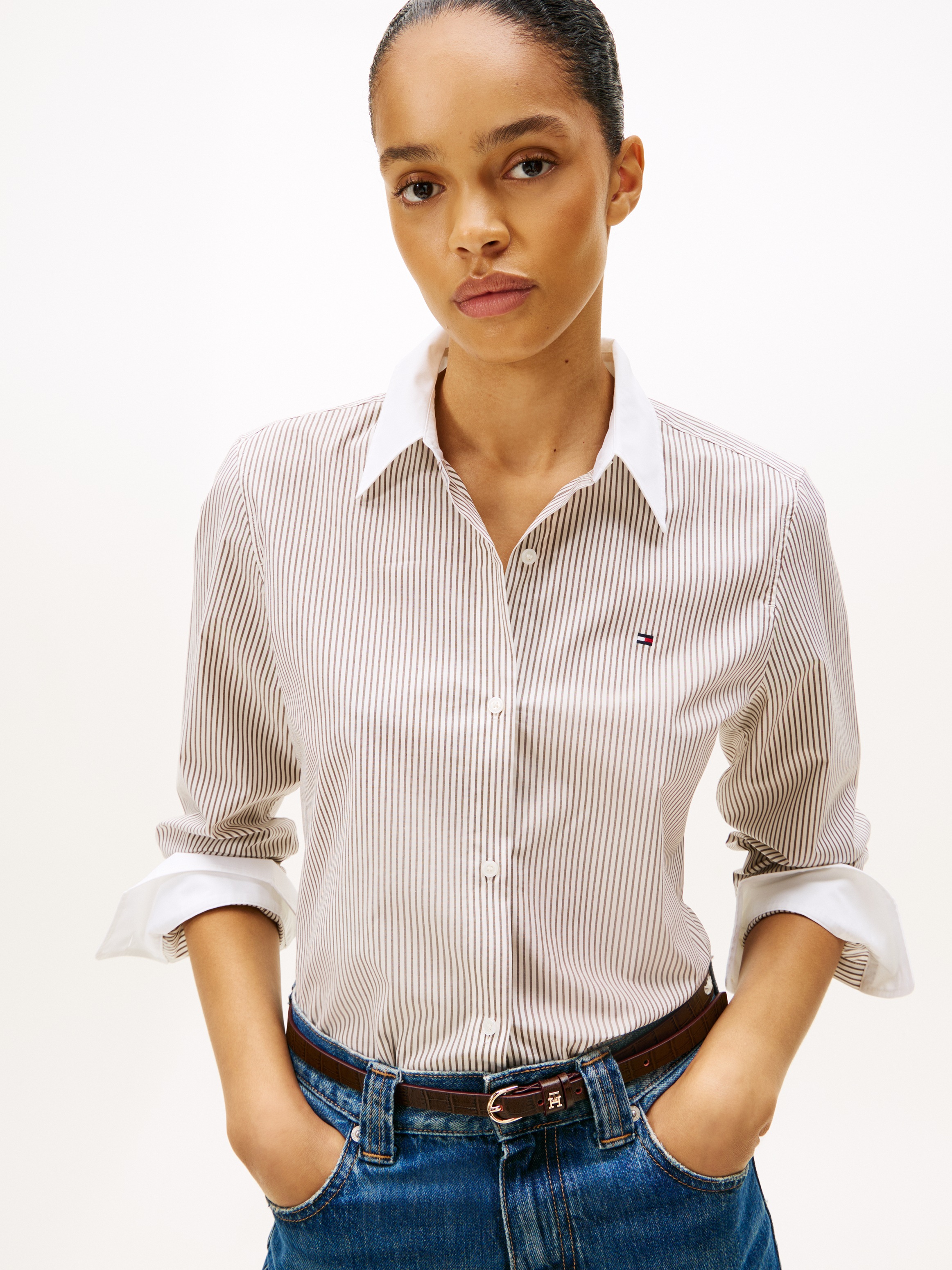 Tommy Hilfiger Shirtbluse "ESS POPLIN REGULAR SHIRT" günstig online kaufen