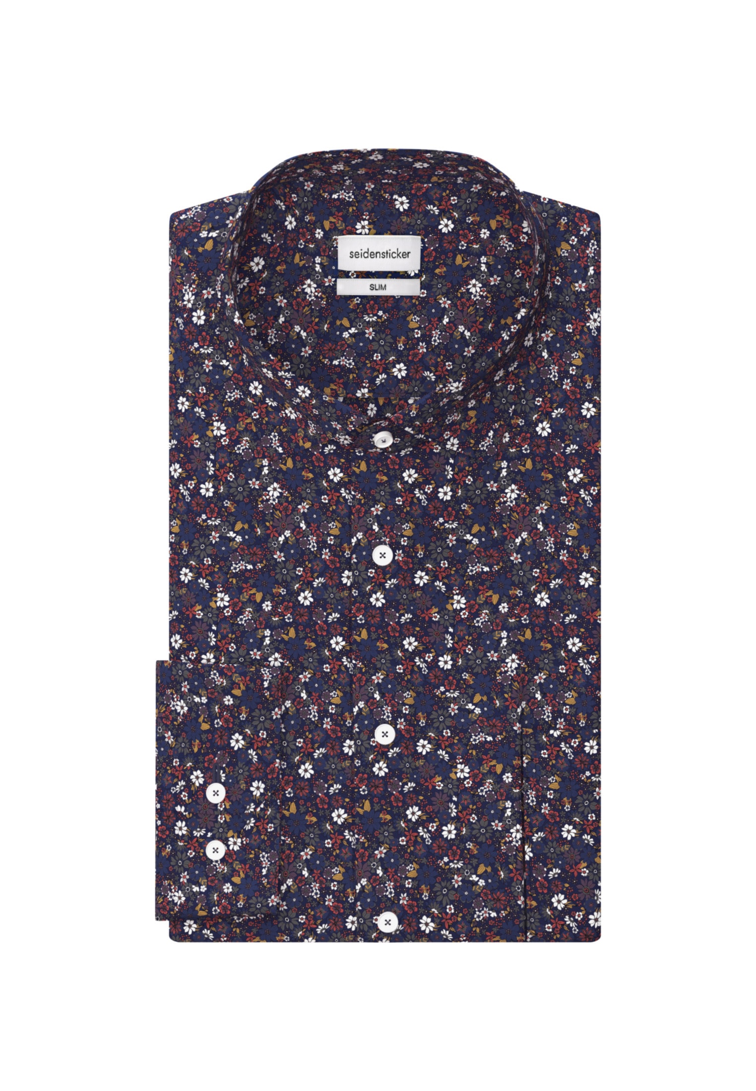 seidensticker Businesshemd »Slim«, Slim Langarm Kentkragen Floral