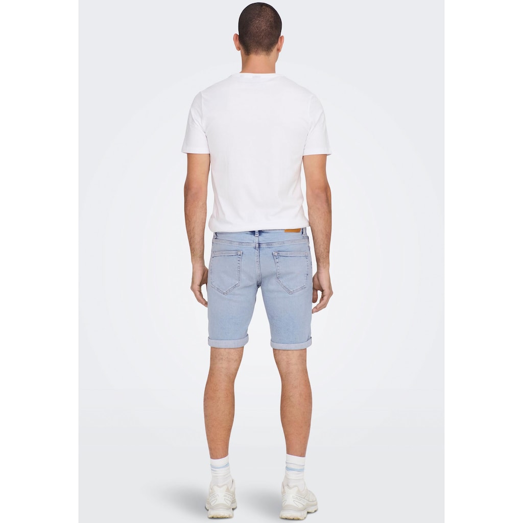 ONLY & SONS Jeansshorts »ONSPLY LIGHT BLUE 5189 SHORTS DNM NOOS«