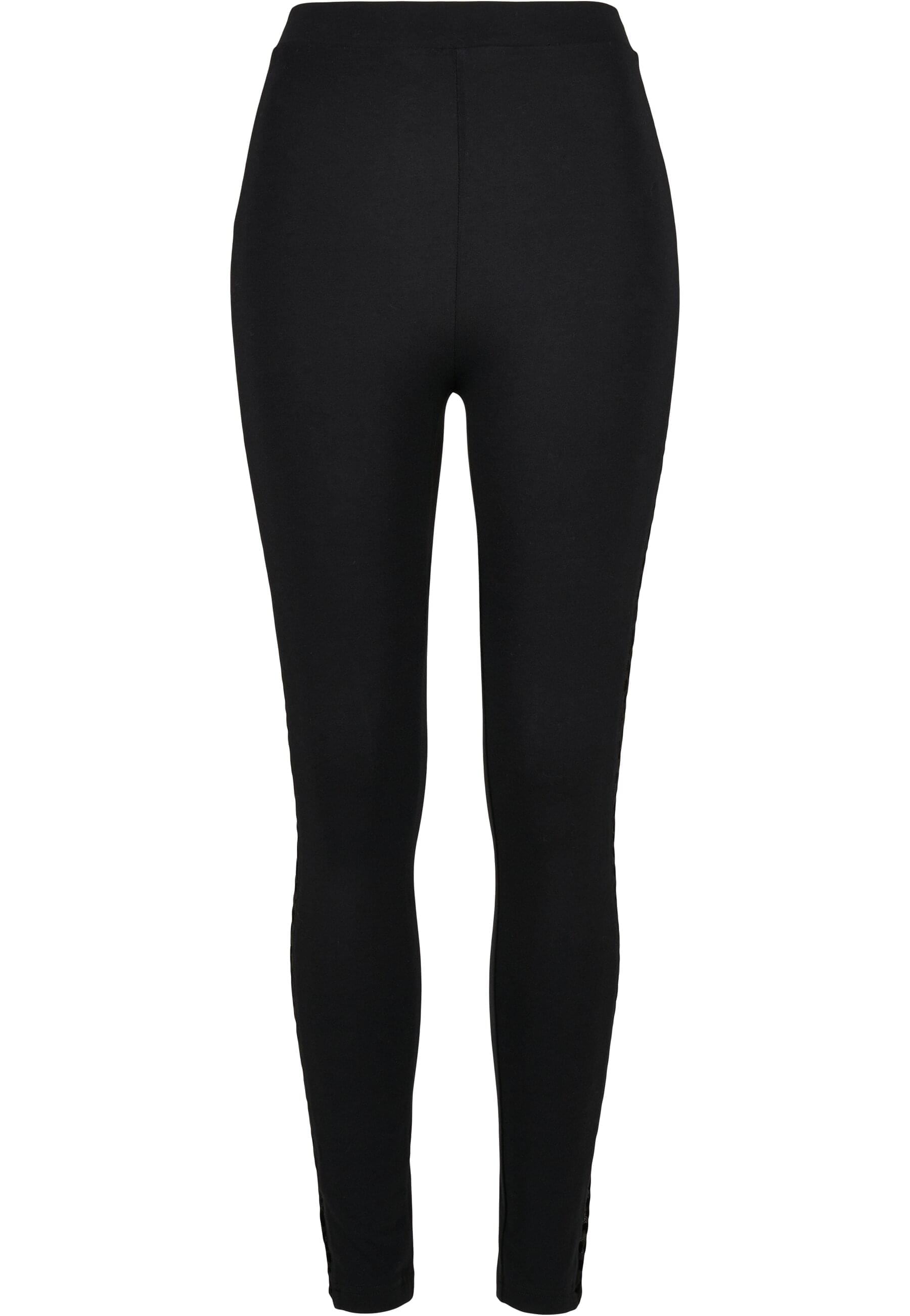 Leggings »Urban Classics Damen Ladies Flock Lace Stripe Leggings«, (1 tlg.)