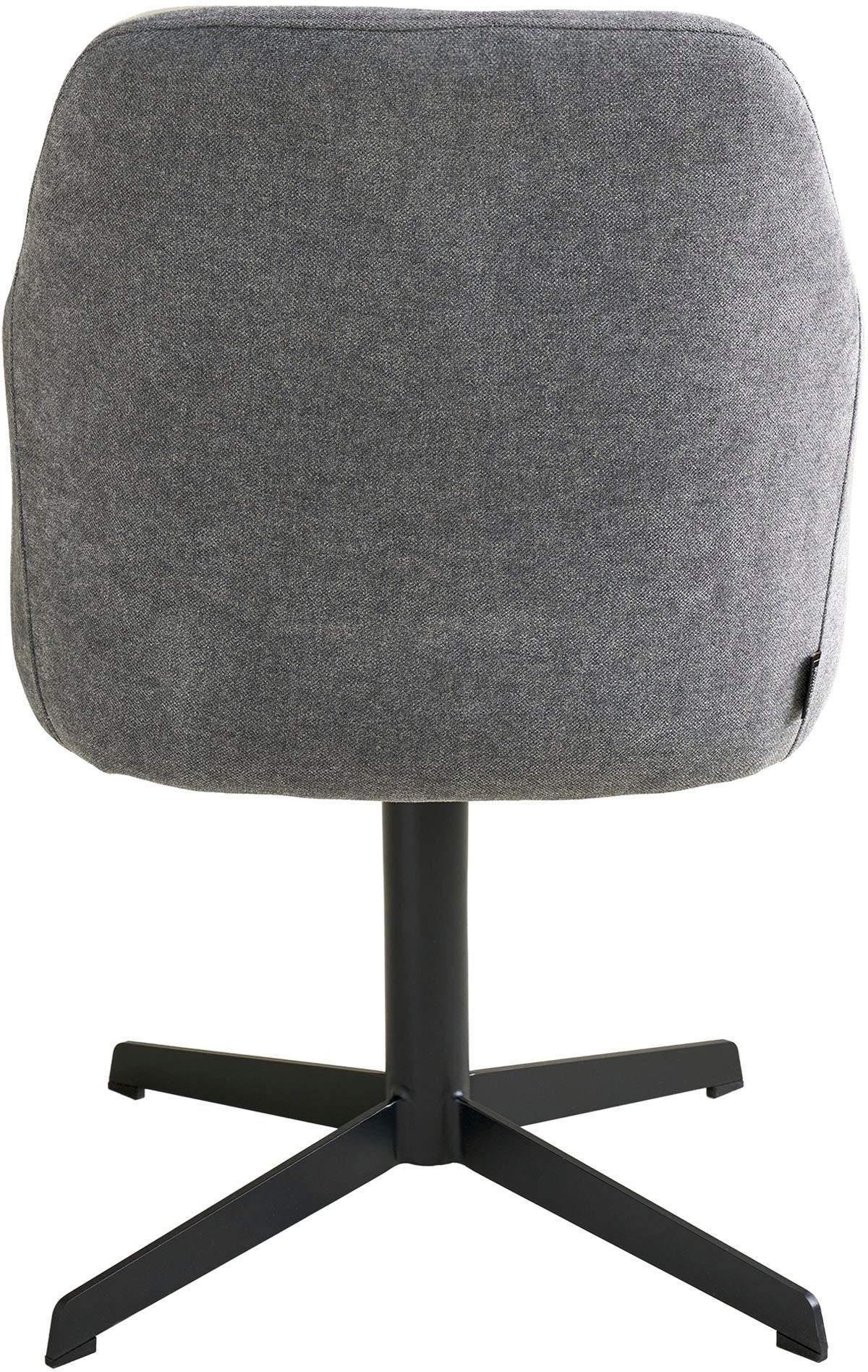 SCHÖNER WOHNEN-Kollektion Esszimmerstuhl »MARLOY, 360° drehbar mit Rückholfunktion« () 1 Stk.mit Taschenfederkern, Bezug Webstoff, Untergestell pulverbeschichtet