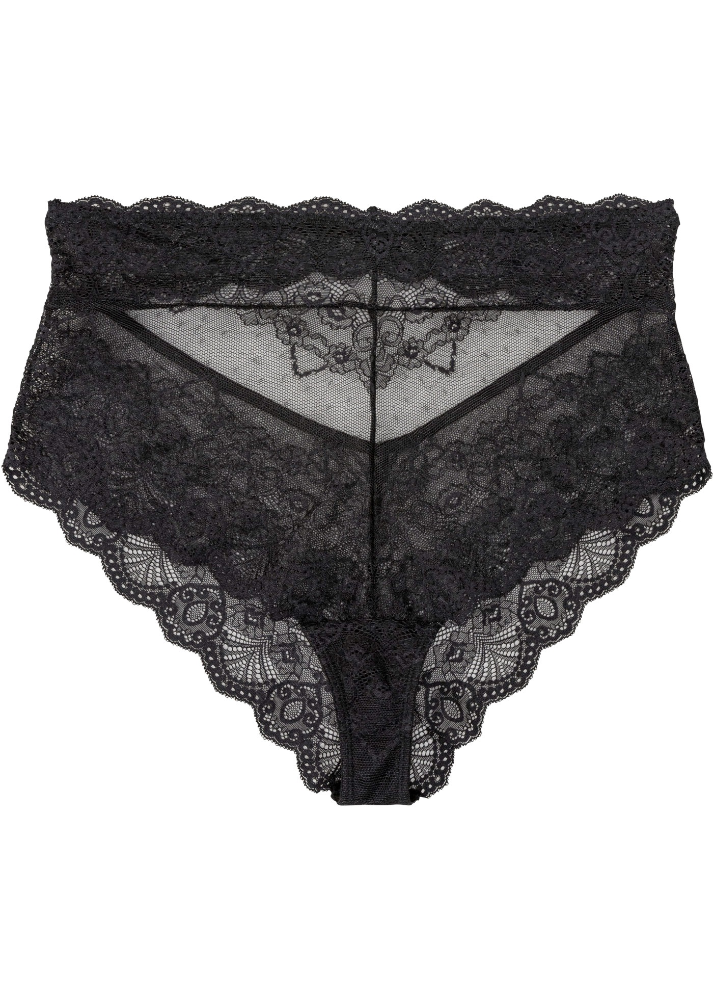 bonprix Taillenslip »Highwaist Slip aus zarter Spitze« Highwaist-Passform, mit zarter Spitze, aus Polyamid mit Elasthan