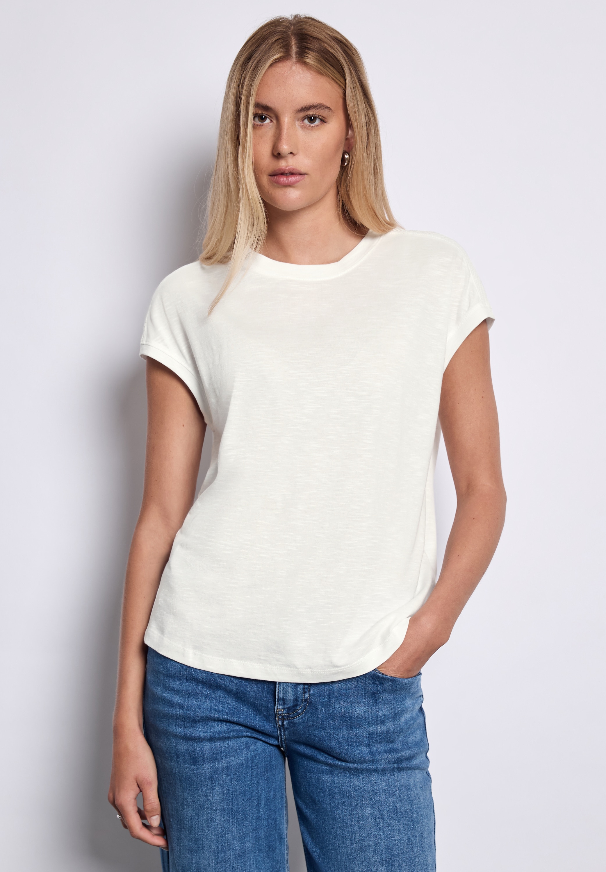STREET ONE STUDIO T-Shirt, mit Rundhalsausschnitt günstig online kaufen