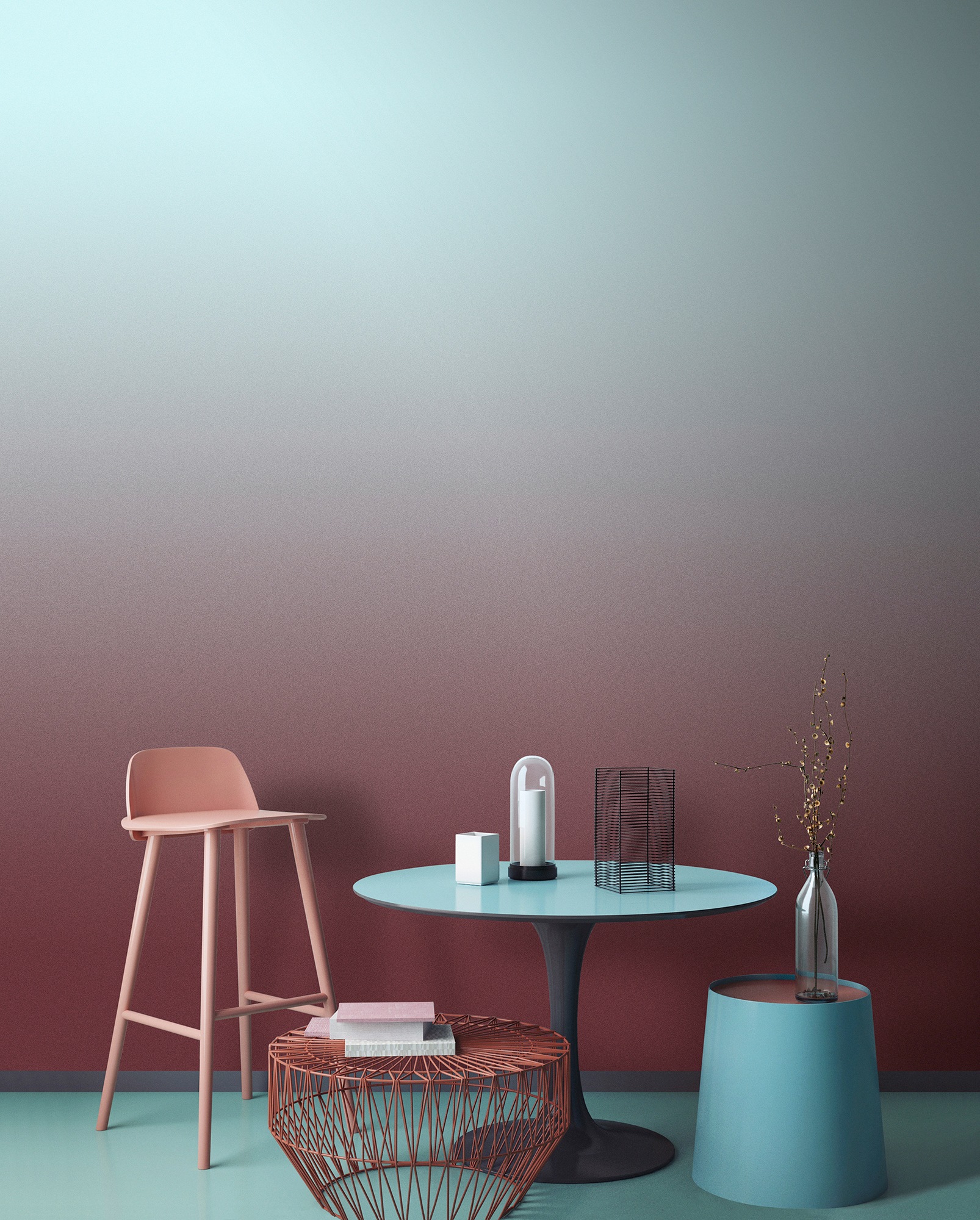 living walls Fototapete »Walls by Patel Colour Studio« glatt Vlies, Wand