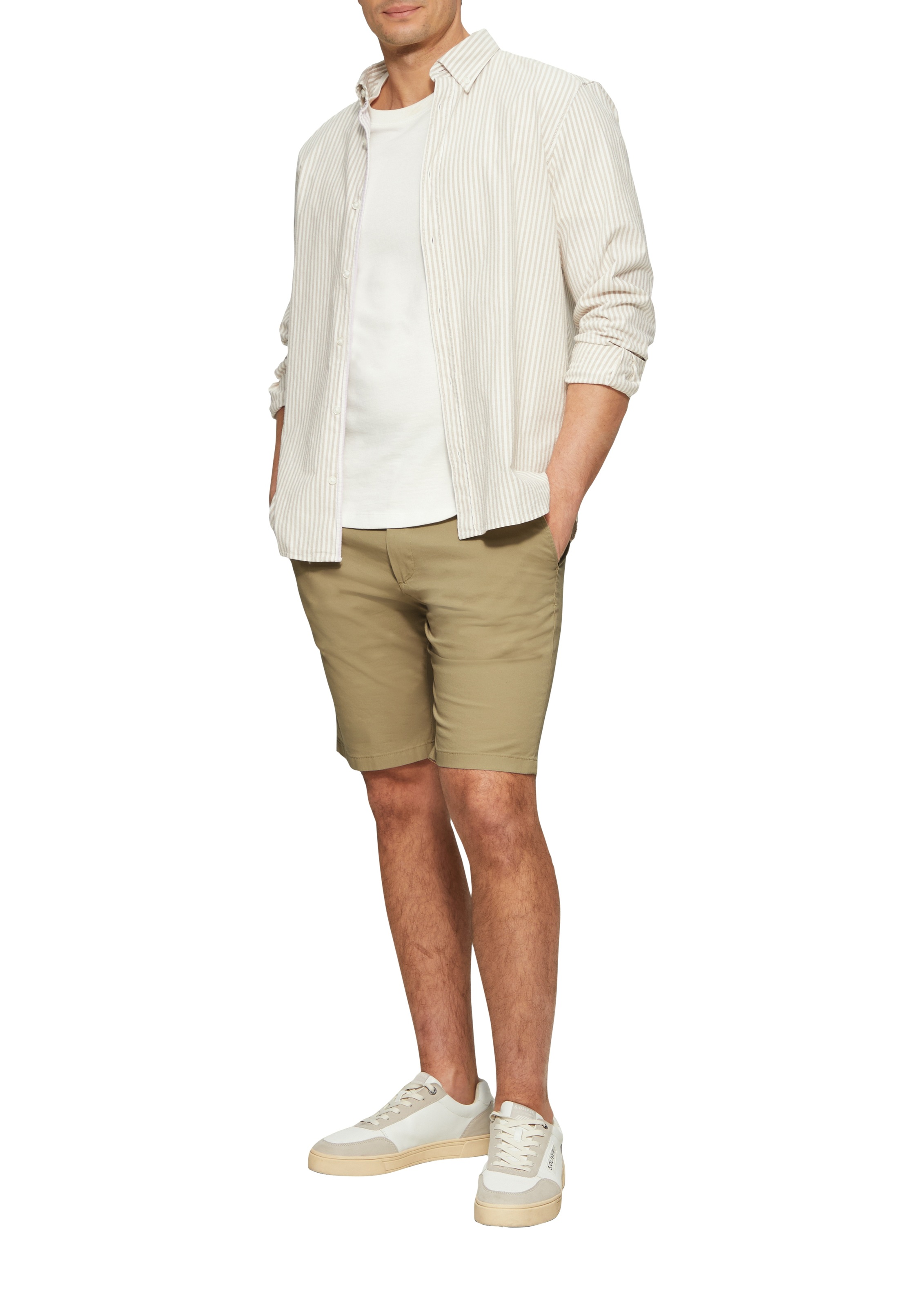 s.Oliver Chinoshorts, Sommerhose mit Waschung günstig online kaufen