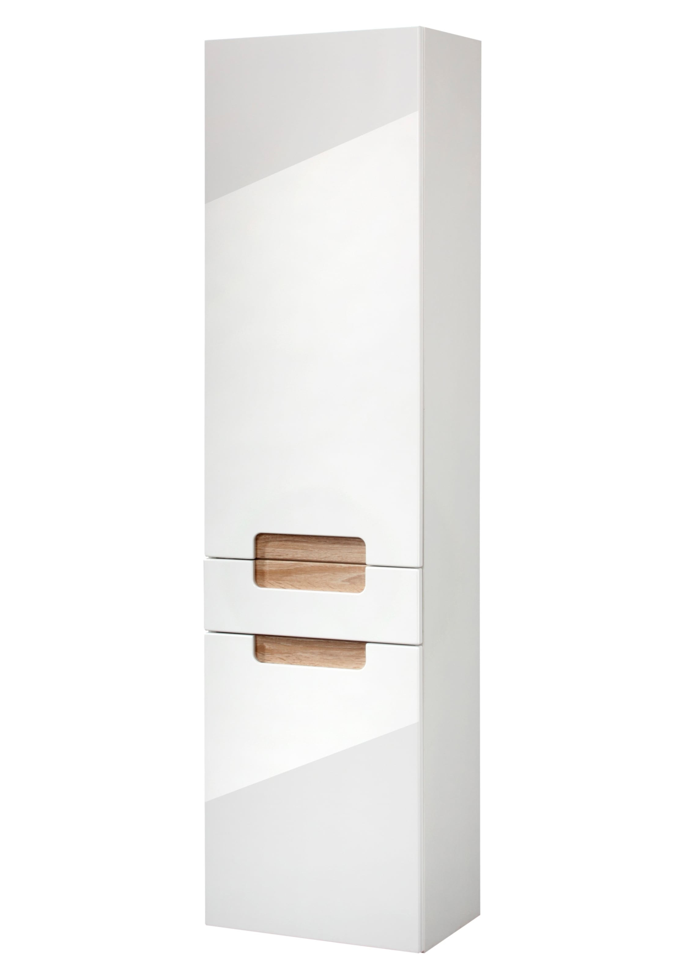 welltime Hochschrank "Siena", Breite 40 cm, mit hochglänzenden Fronten in weiß