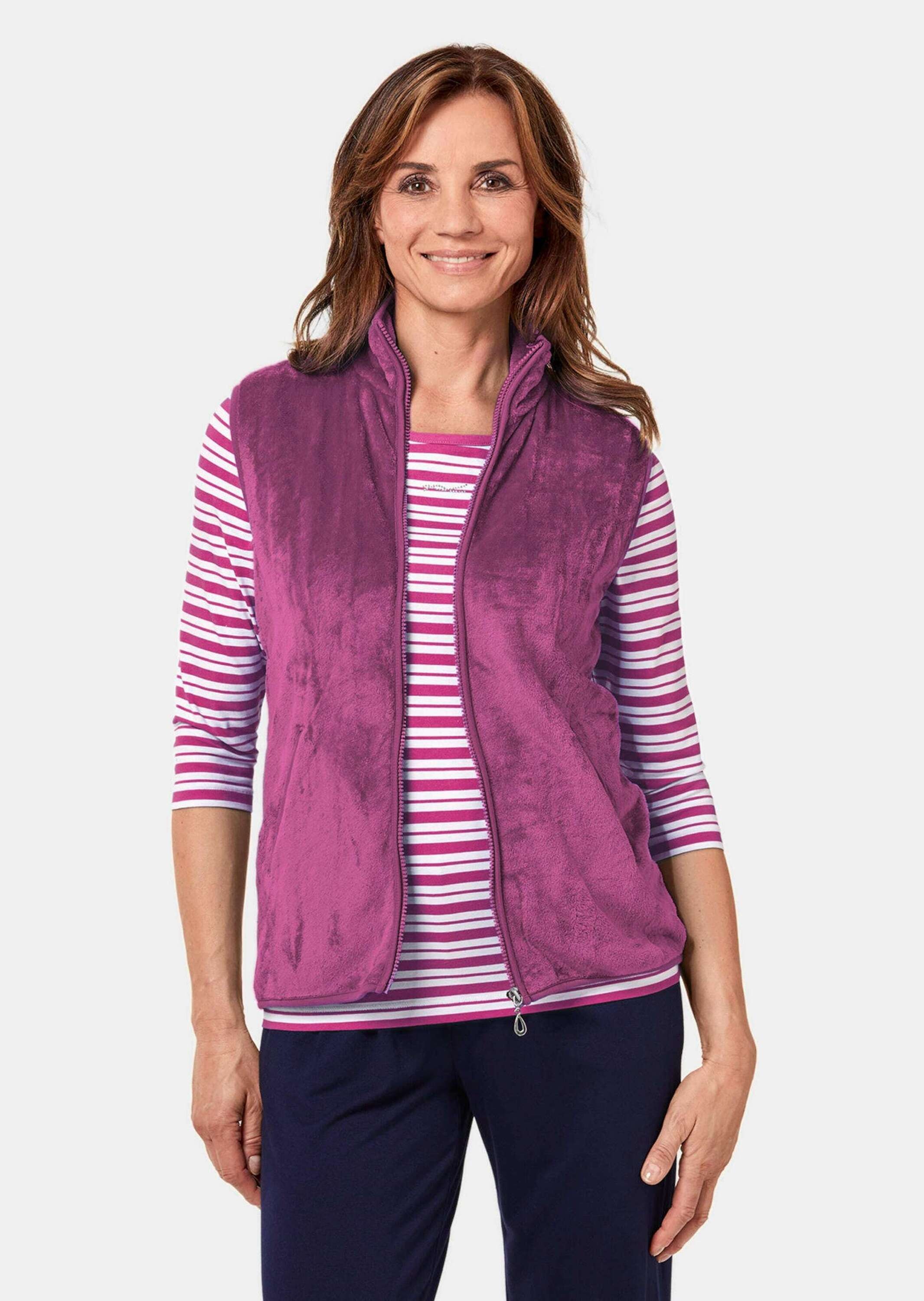 GOLDNER Kurzweste »Teddy-Weste Teddy-Weste aus flauschigen Fleece«