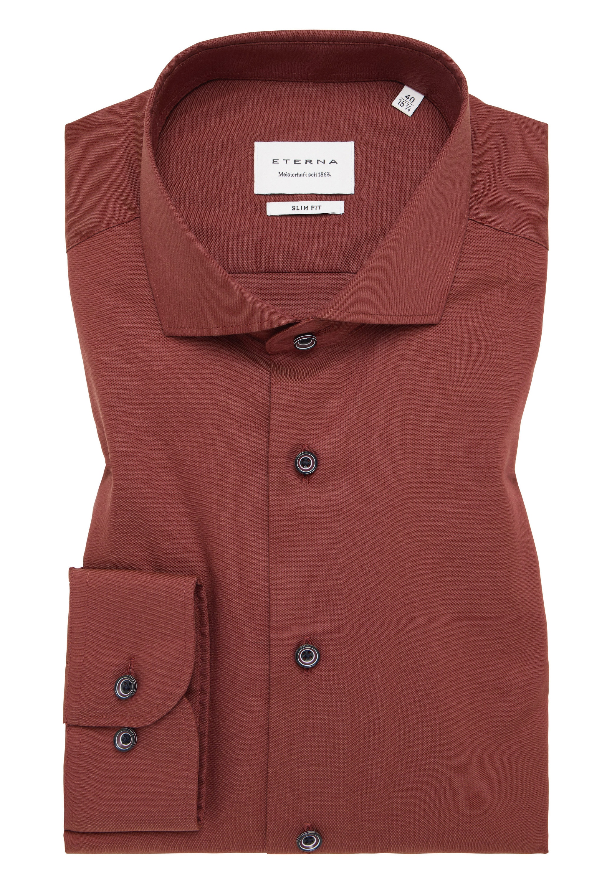 Eterna Langarmhemd »SLIM FIT«, NON IRON (bügelfrei)