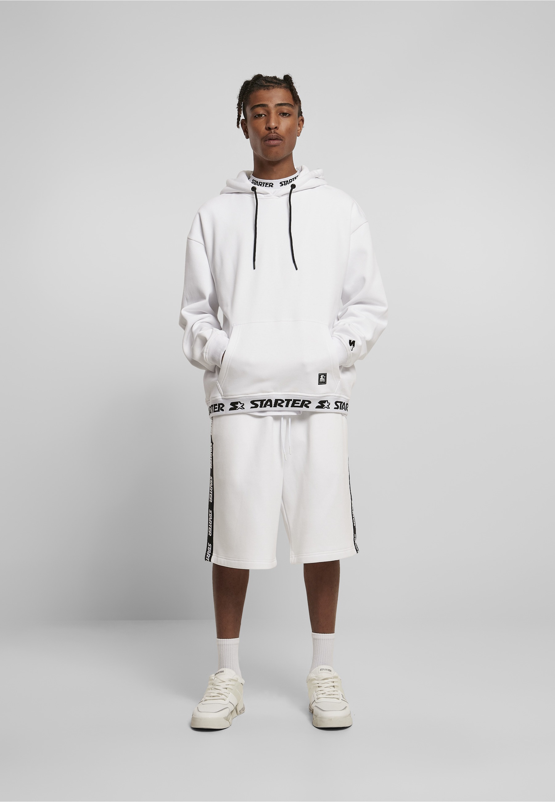 Starter Black Label Rundhalspullover »Starter Black Label Herren Starter Jaquard Rib Hoody« 1